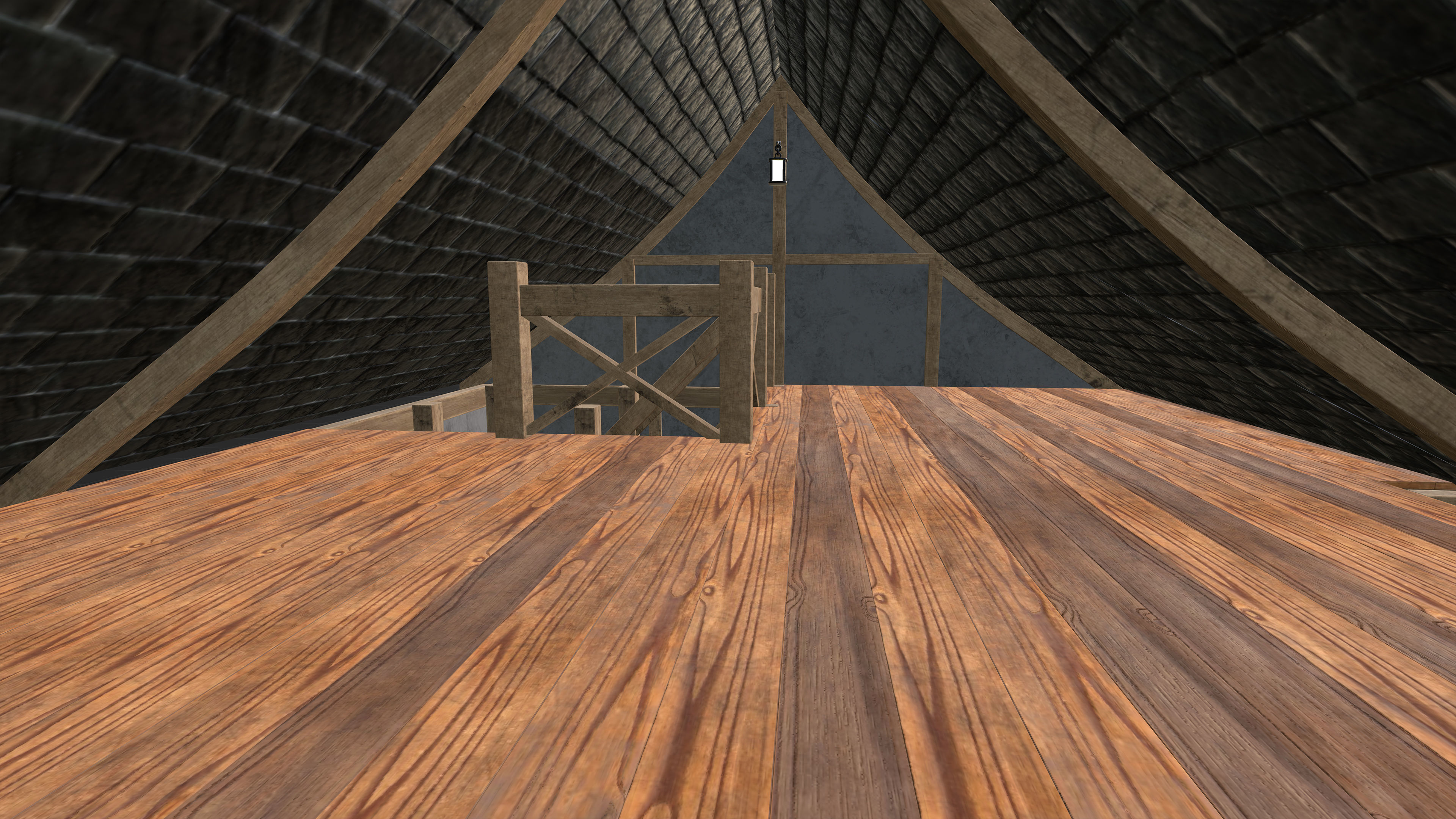 Medieval Fantasy House Low-poly 3D model_18