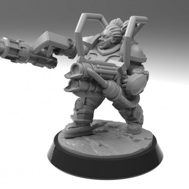 Heavy Assault Squad - Space Dwarf 3D print model_3