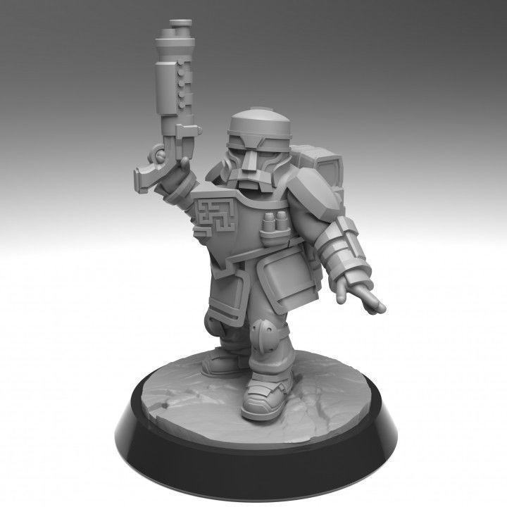 Heavy Assault Squad - Space Dwarf 3D print model_1