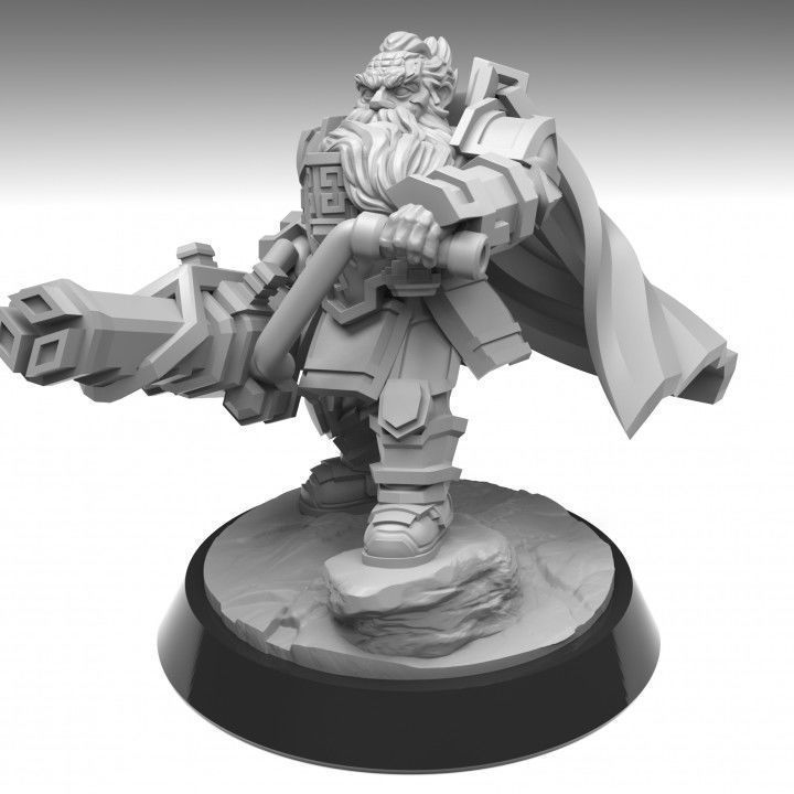 Heavy Assault Squad - Space Dwarf 3D print model_5