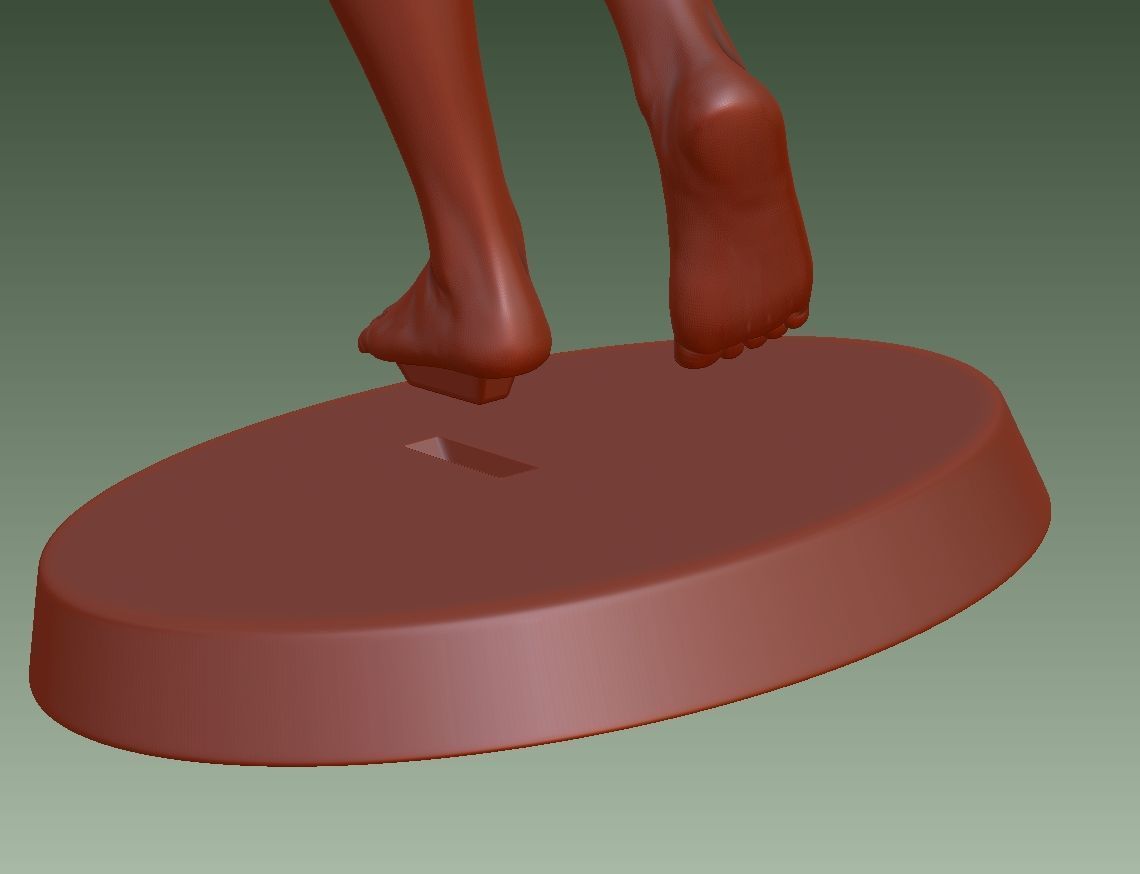 A glamorous wrapped-towel girl 3D print model_10