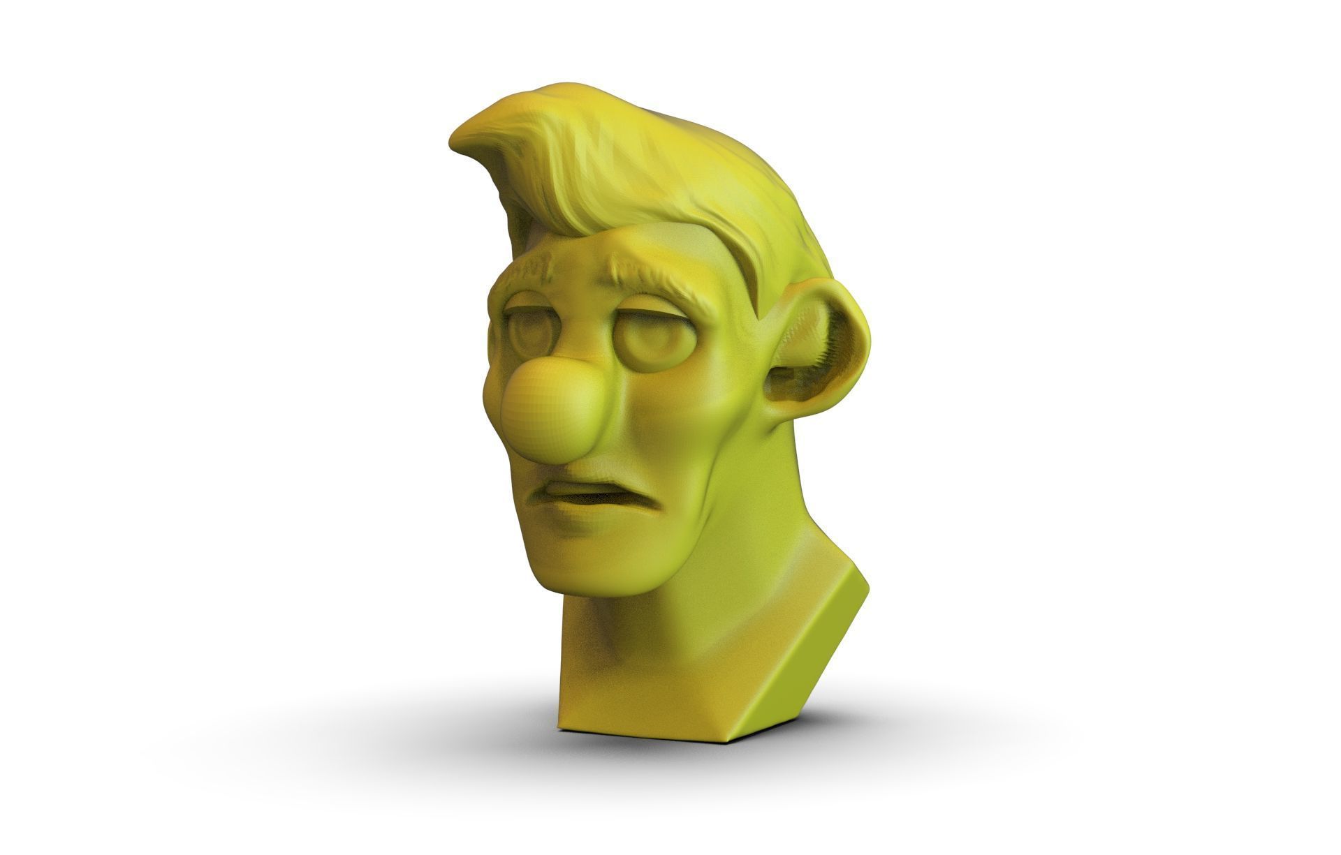 Toon Boy Bust 3D print model_4