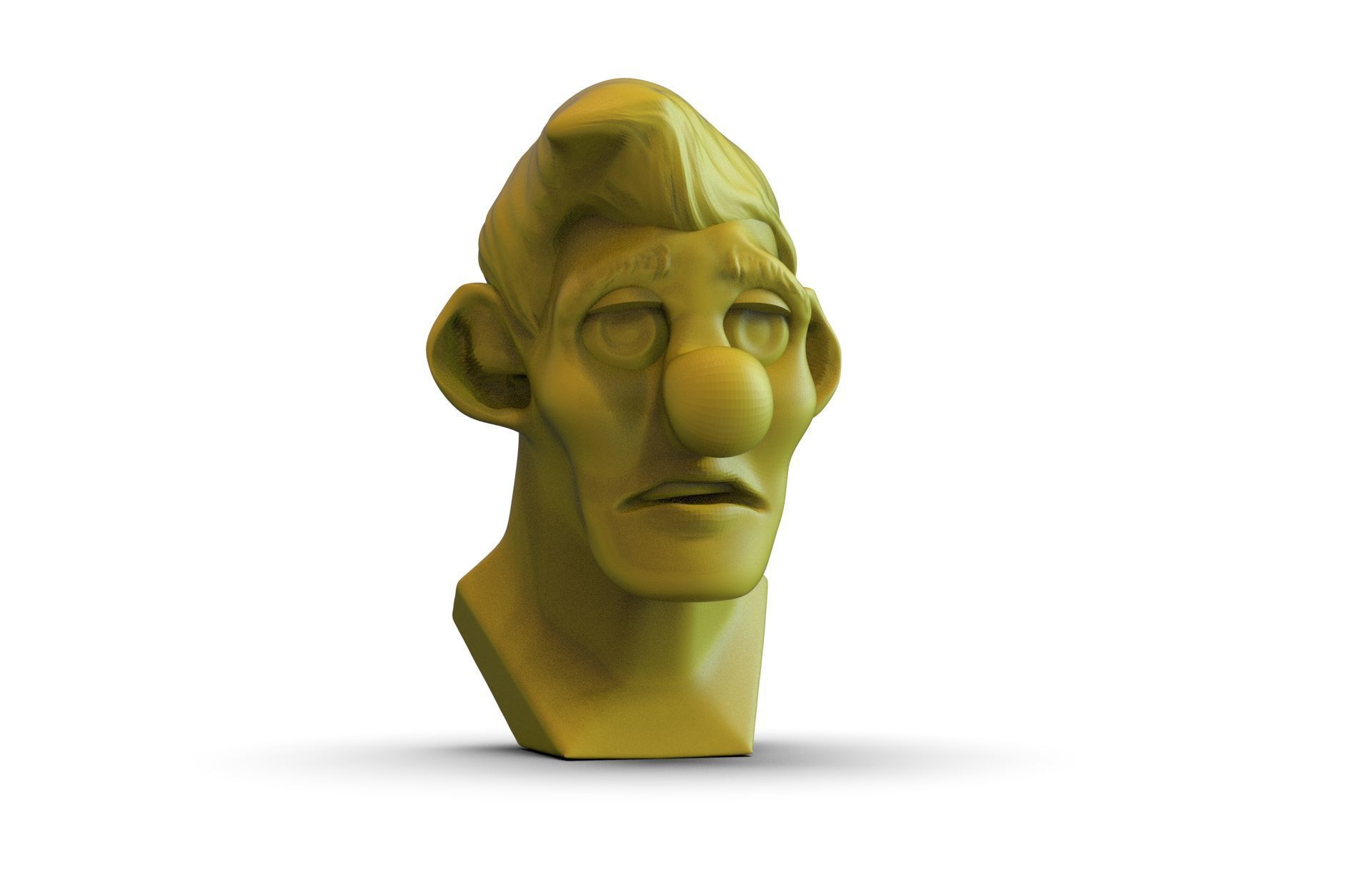 Toon Boy Bust 3D print model_3