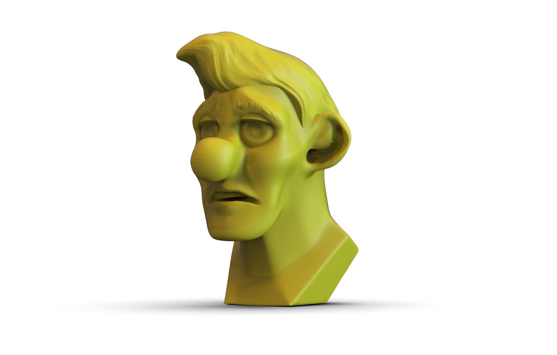 Toon Boy Bust 3D print model_2