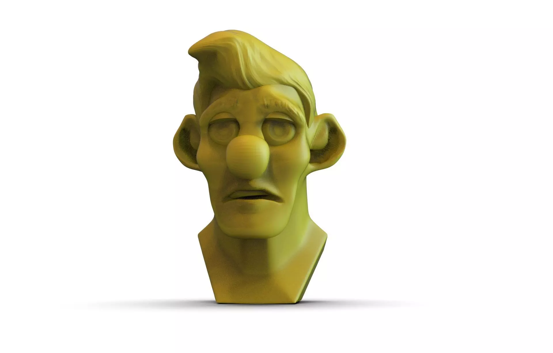 Toon Boy Bust 3D print model_0