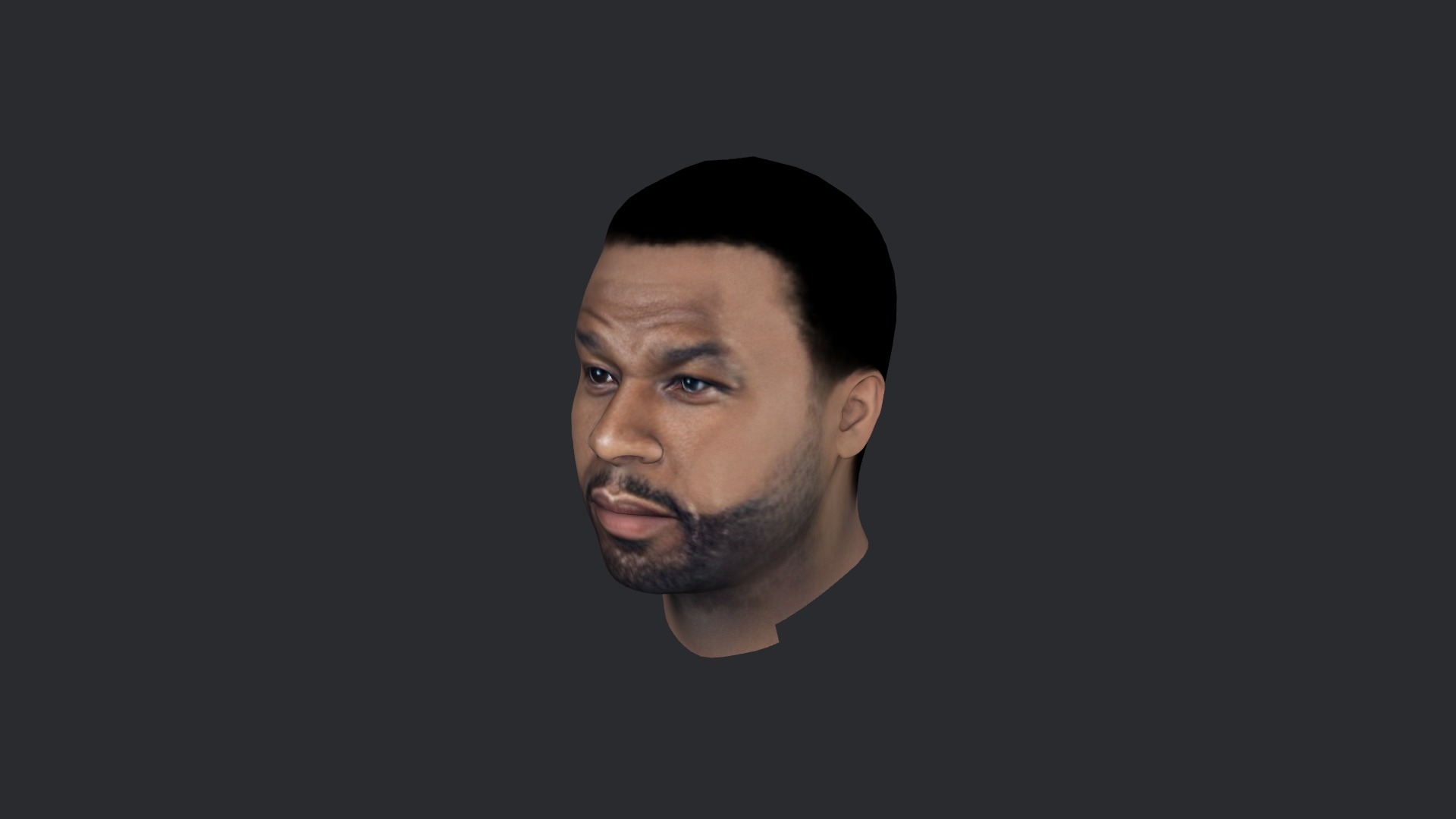 50 Cent Hyper Realistic Full Body Fully Rigged 3D Character Low-poly 3D model_14