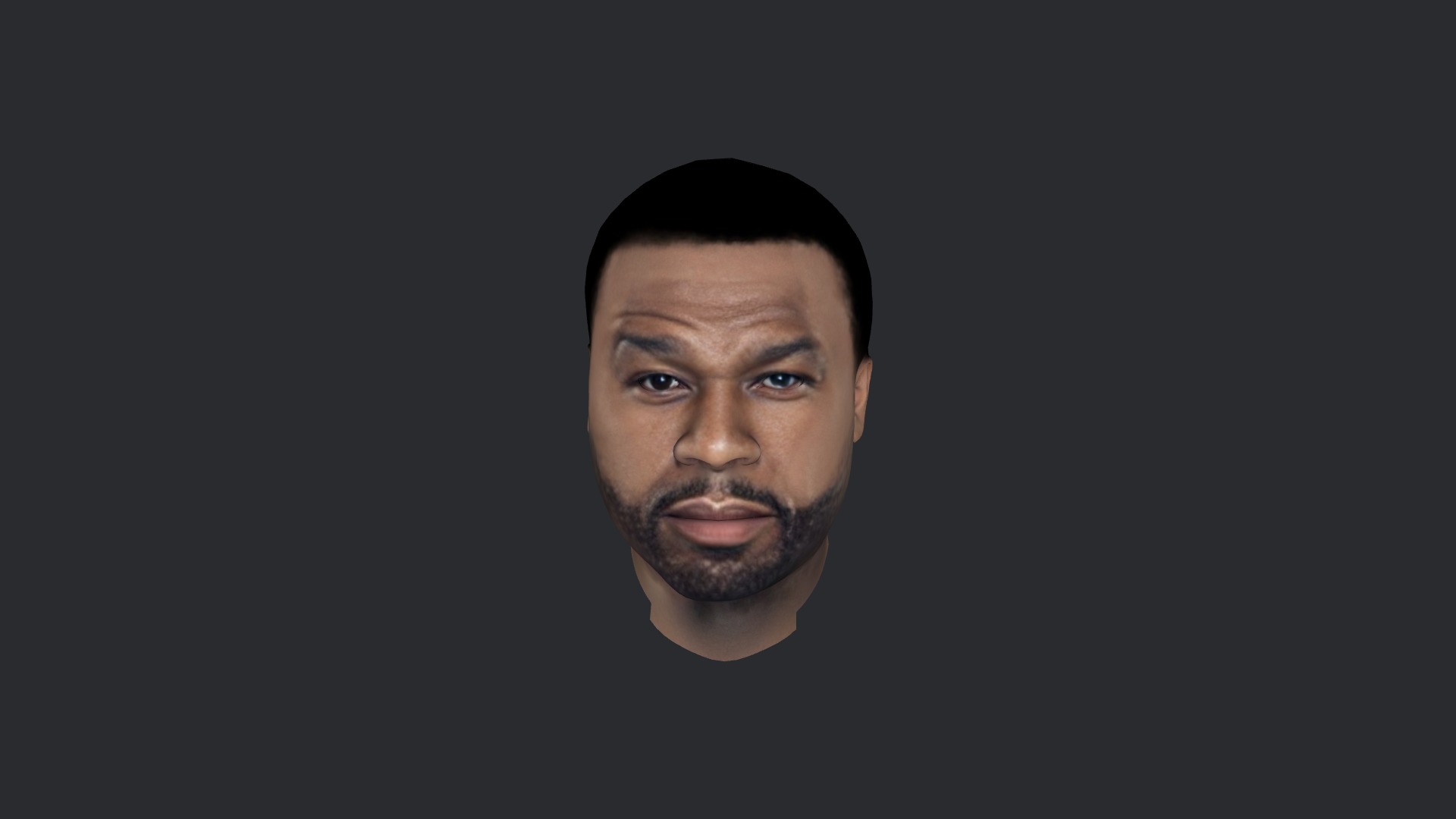 50 Cent Hyper Realistic Full Body Fully Rigged 3D Character Low-poly 3D model_13