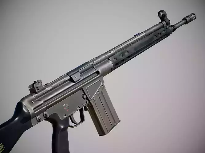 AK4 Battle Rifle - FPS Weapon Asset