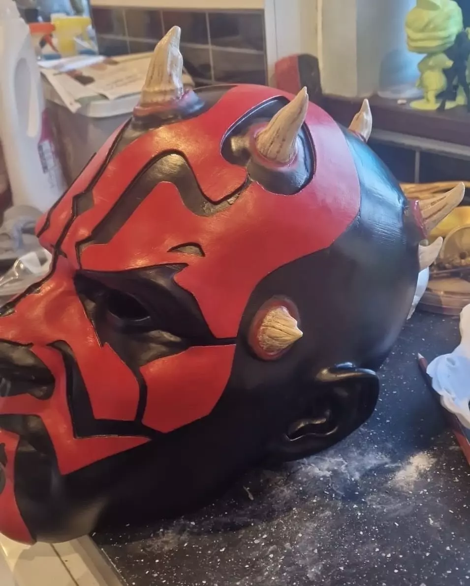 Darth Maul Mask Helmet 3D model_0
