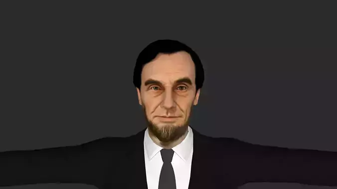 Abraham Lincoln Hyper Realistic Full Body Fully Rigged Character