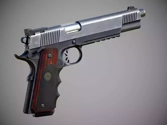 Custom 1911 - FPS Weapon Asset Low-poly 3D model