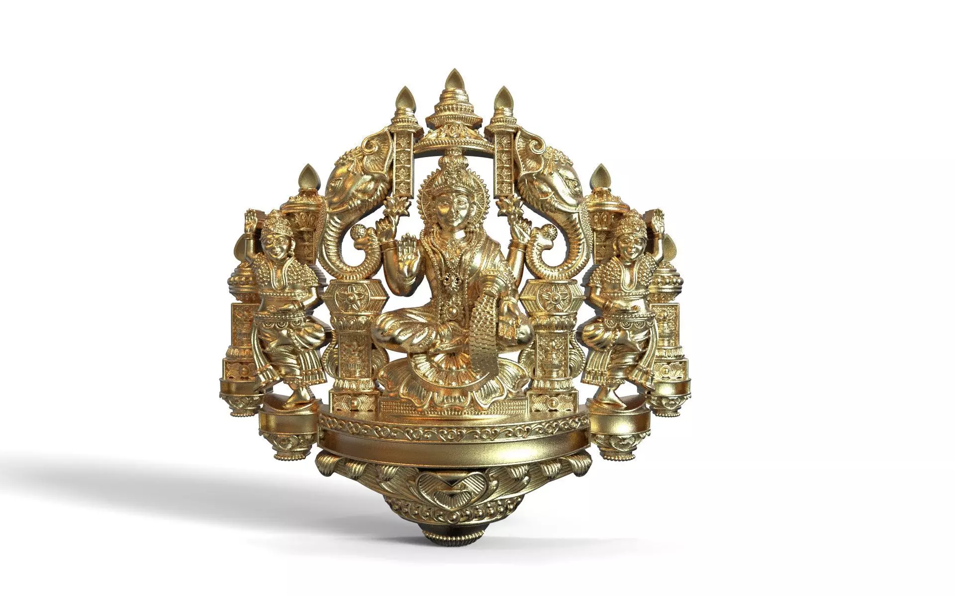 Gaja laxmi pendant  3D print model_0