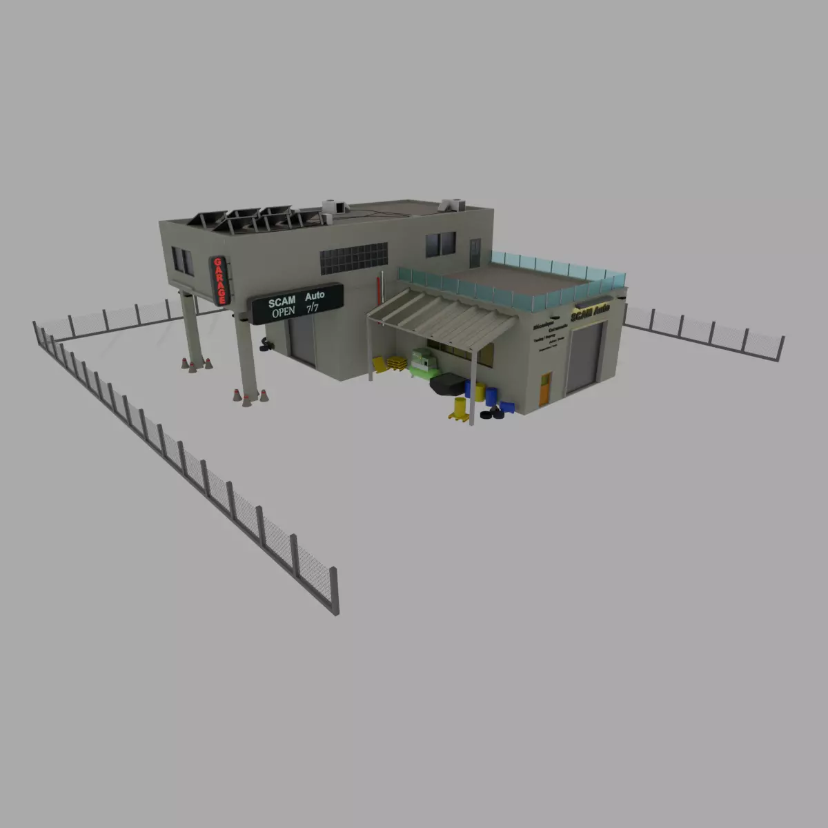 Garage 3D model_0