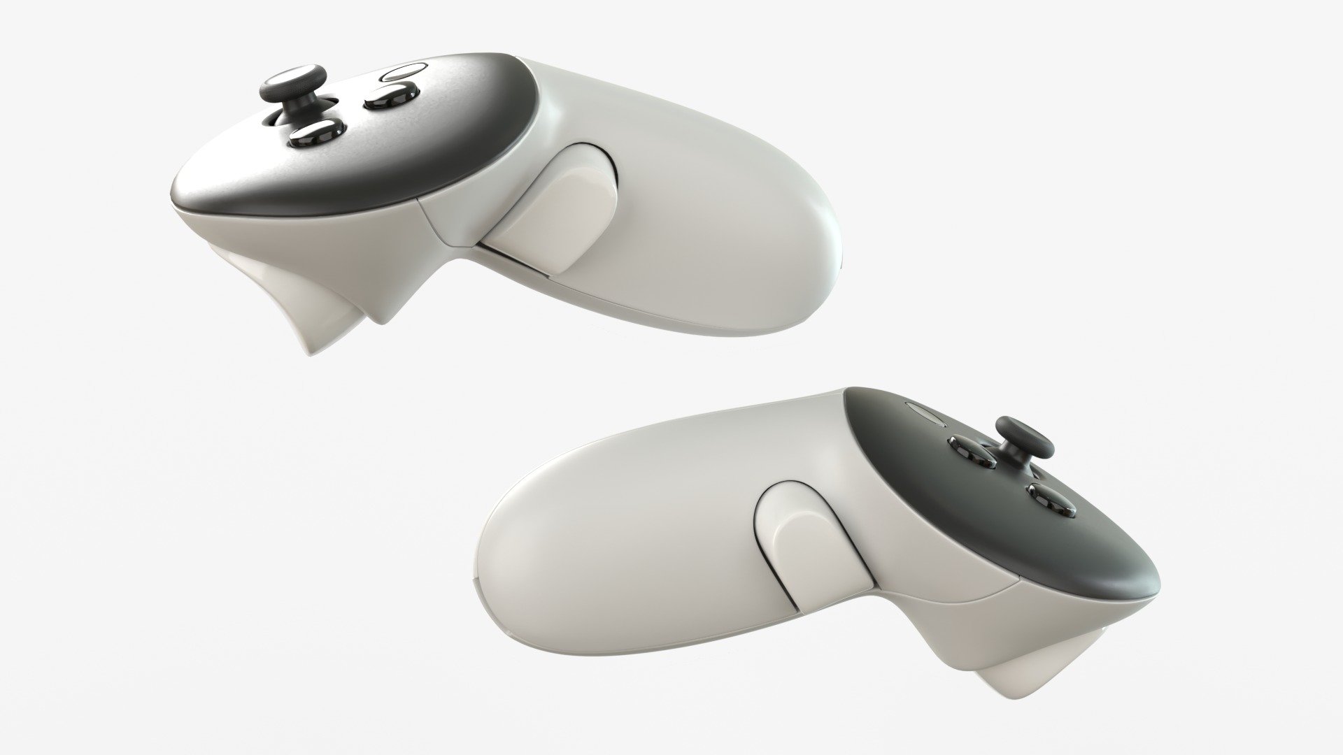 Meta Quest 3s with Meta Touch Plus controllers 3D model_9