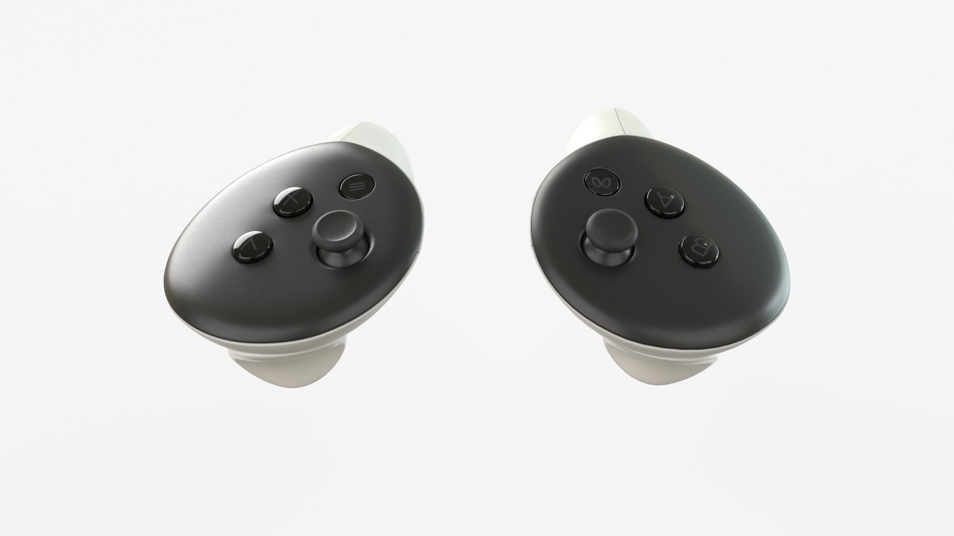 Meta Quest 3s with Meta Touch Plus controllers 3D model_8