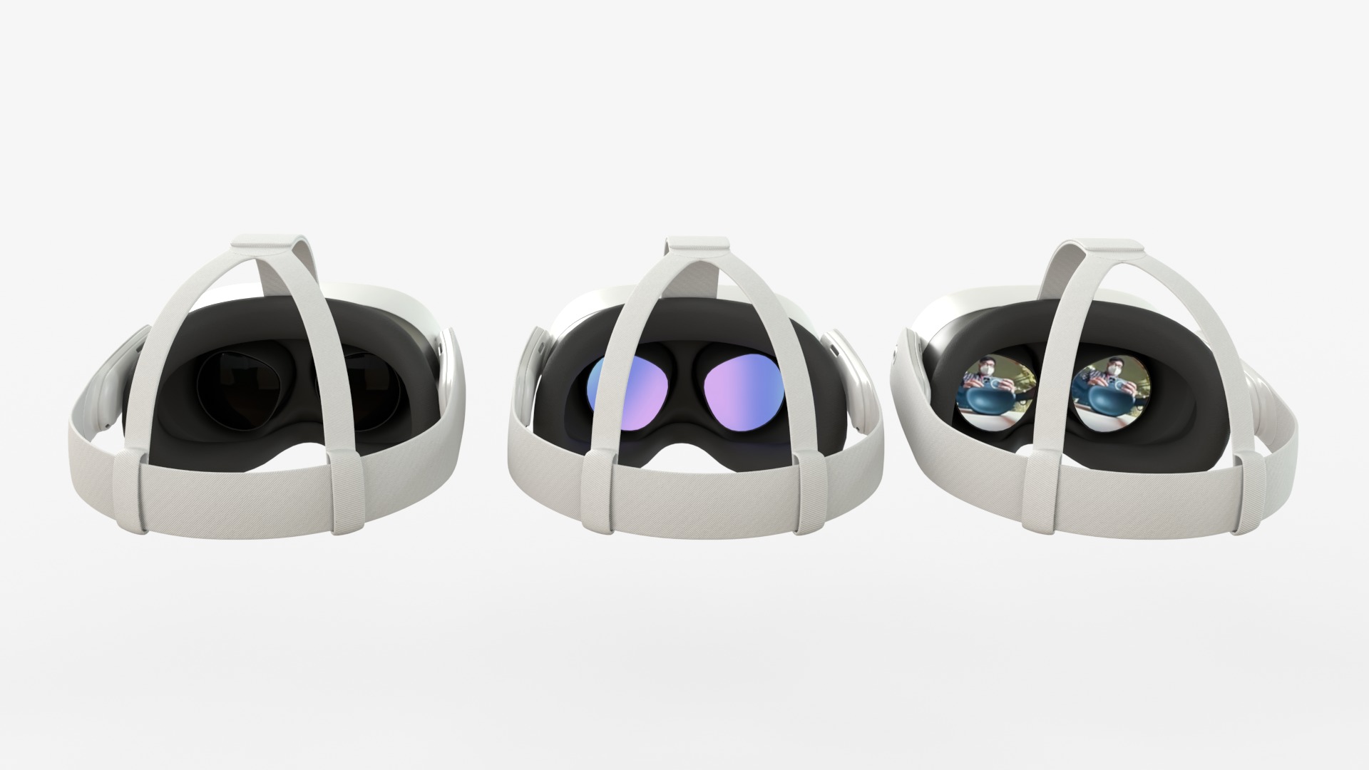 Meta Quest 3s with Meta Touch Plus controllers 3D model_7