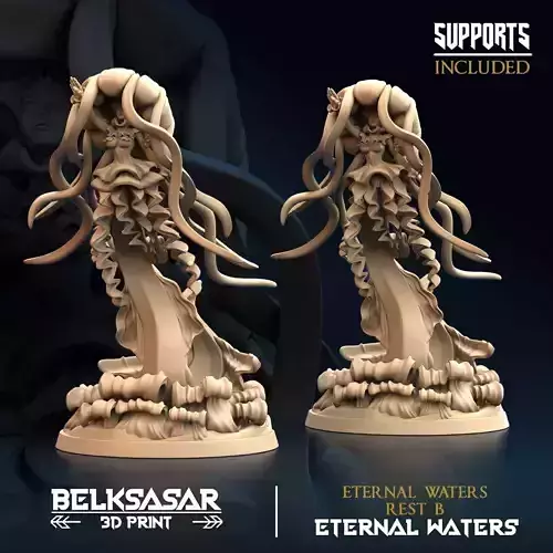Eternal Waters Rest B Nude and Normal 3D print model