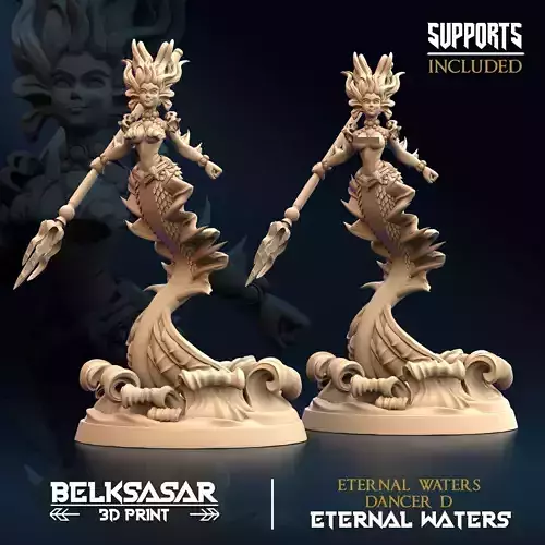 Eternal Waters Dancer D Topless and Normal