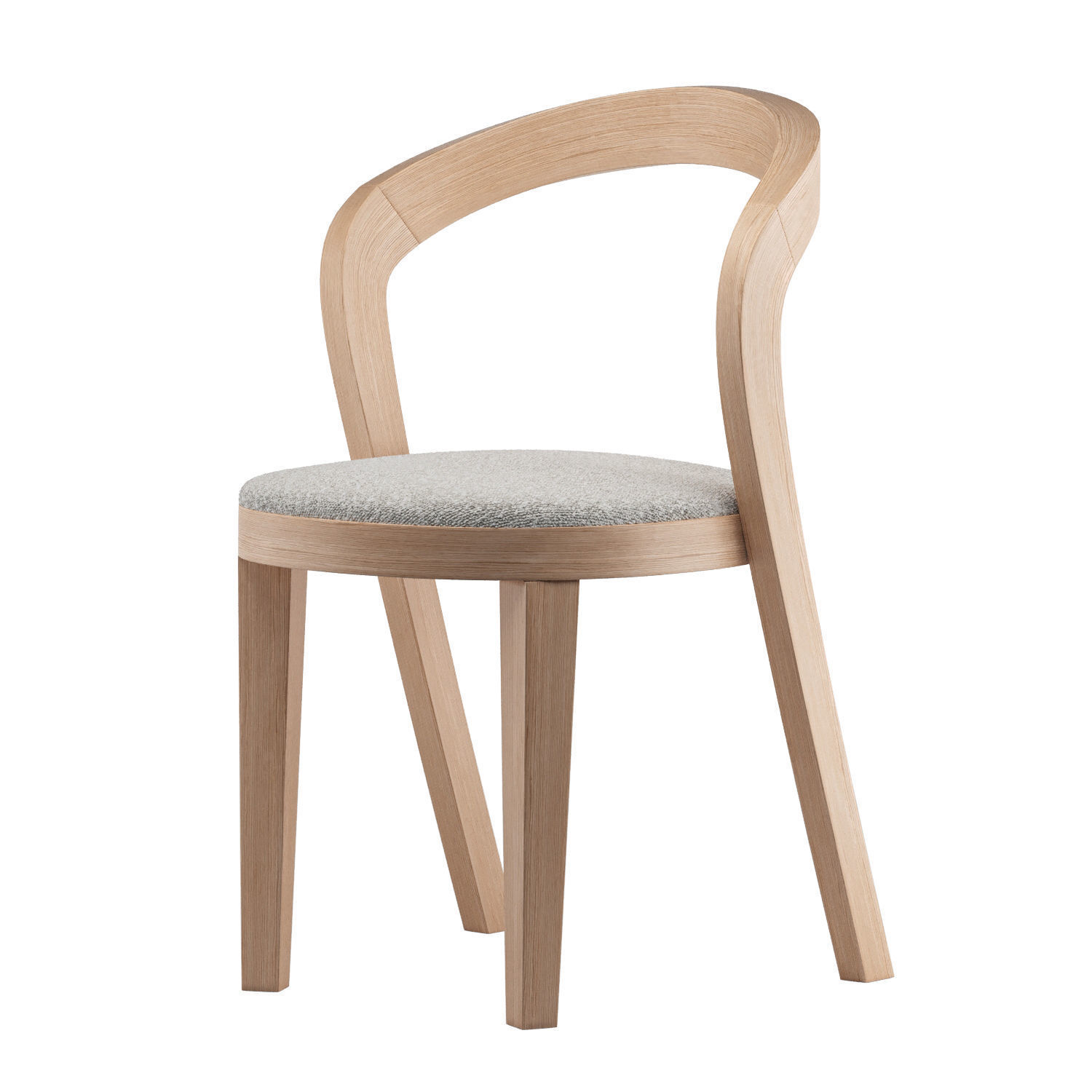 udi chair and Dining Table Lombardo - Dining set 03 3D model_1