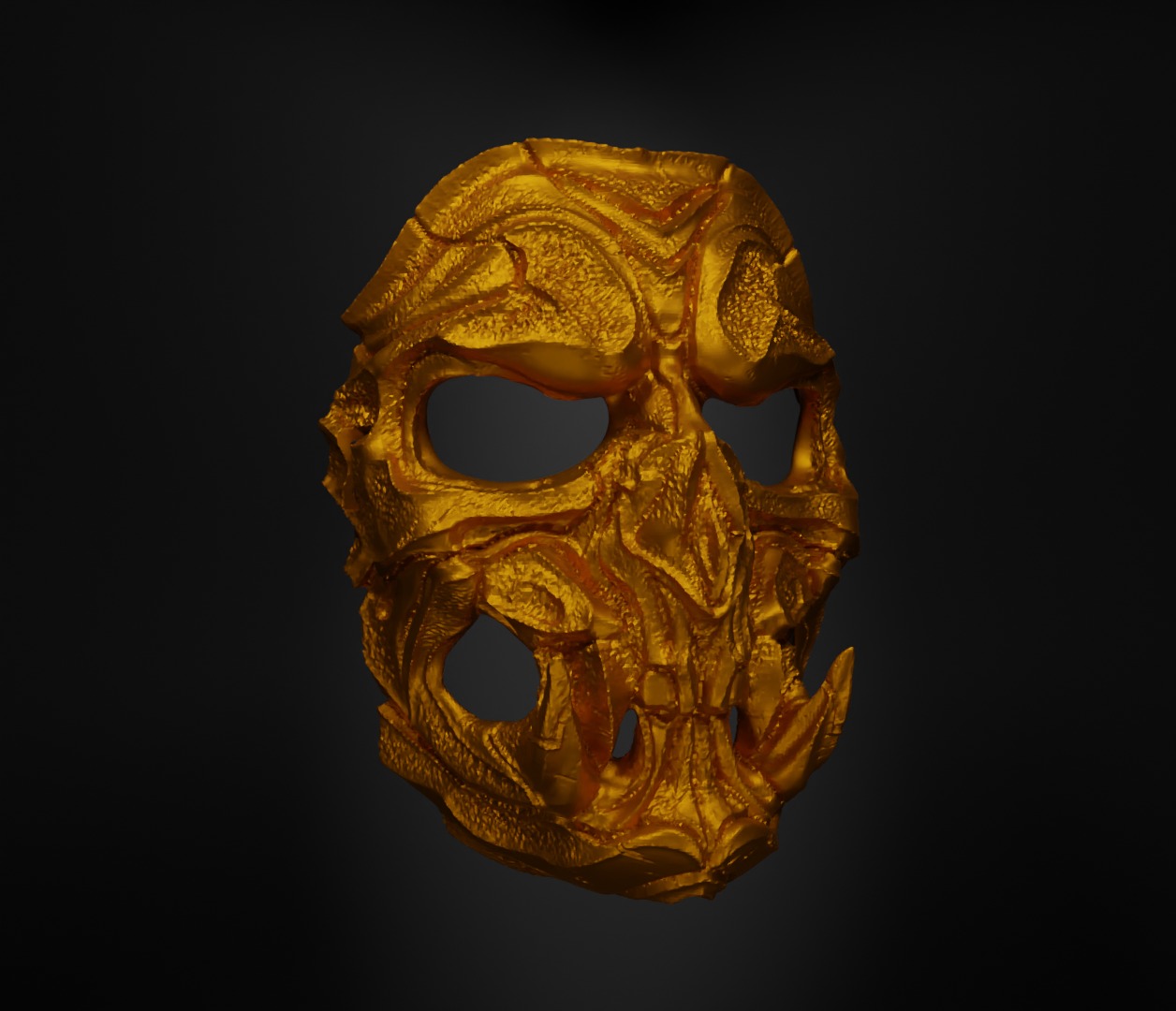 Airsoft Skull Face Mask Skull Prom Helloween Face Mask 3D print model_19