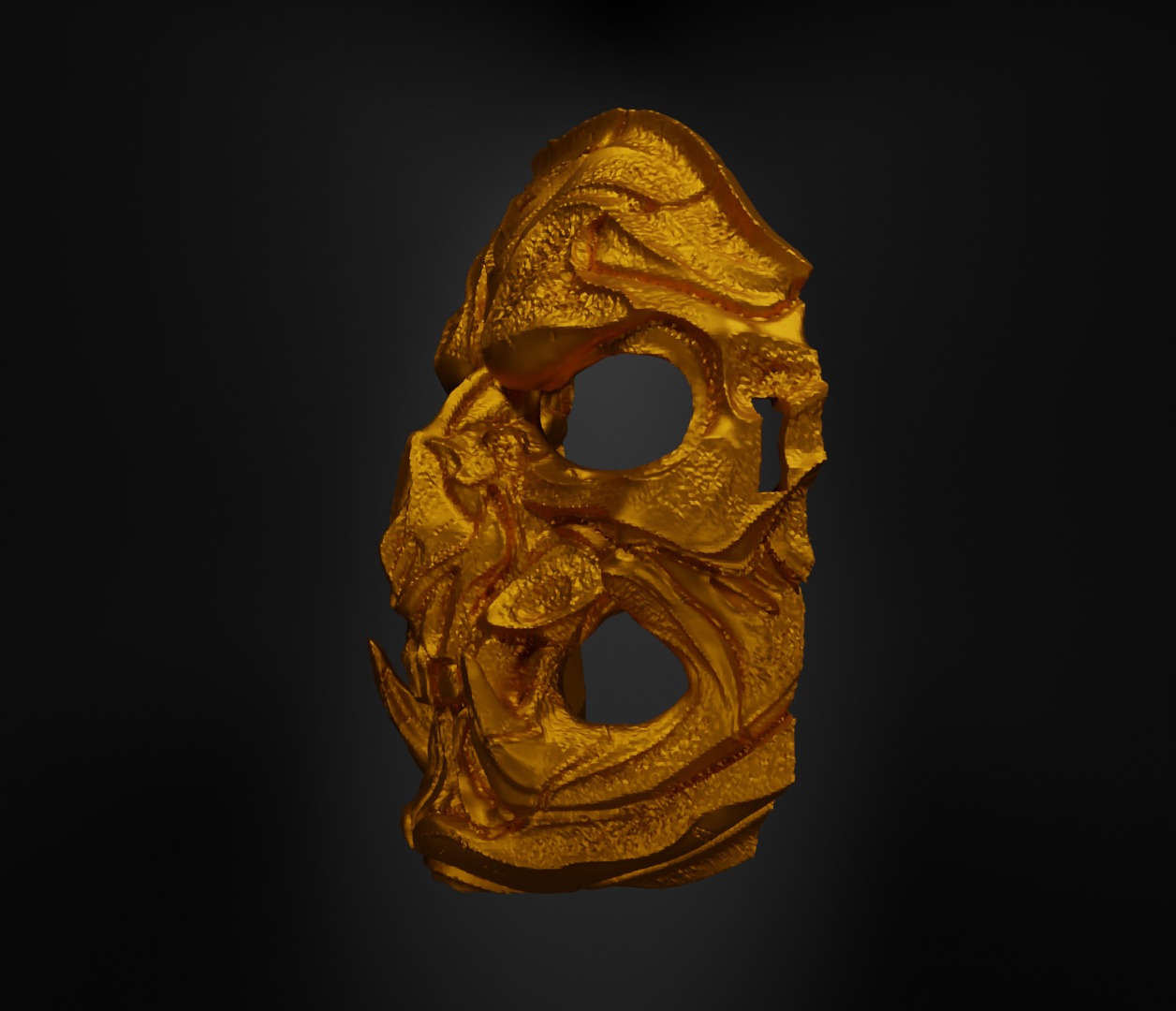 Airsoft Skull Face Mask Skull Prom Helloween Face Mask 3D print model_31