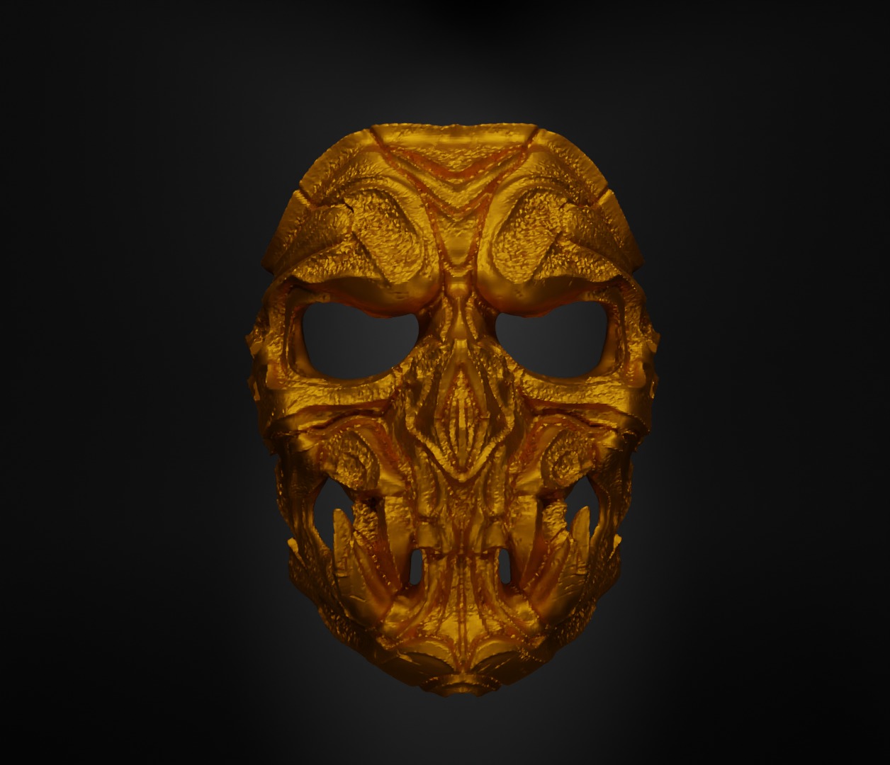 Airsoft Skull Face Mask Skull Prom Helloween Face Mask 3D print model_33