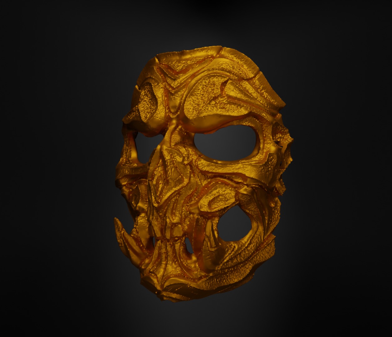 Airsoft Skull Face Mask Skull Prom Helloween Face Mask 3D print model_34