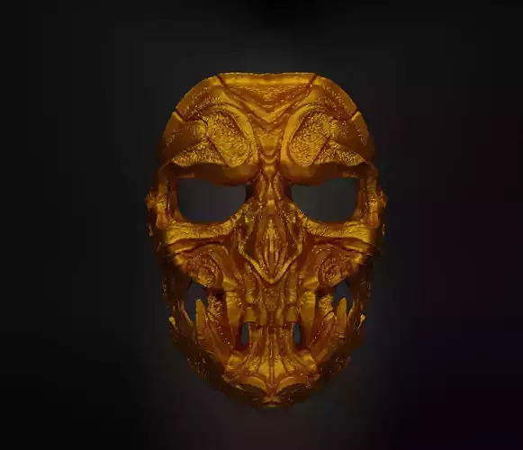 Airsoft Skull Face Mask Skull Prom Helloween Face Mask 3D print model