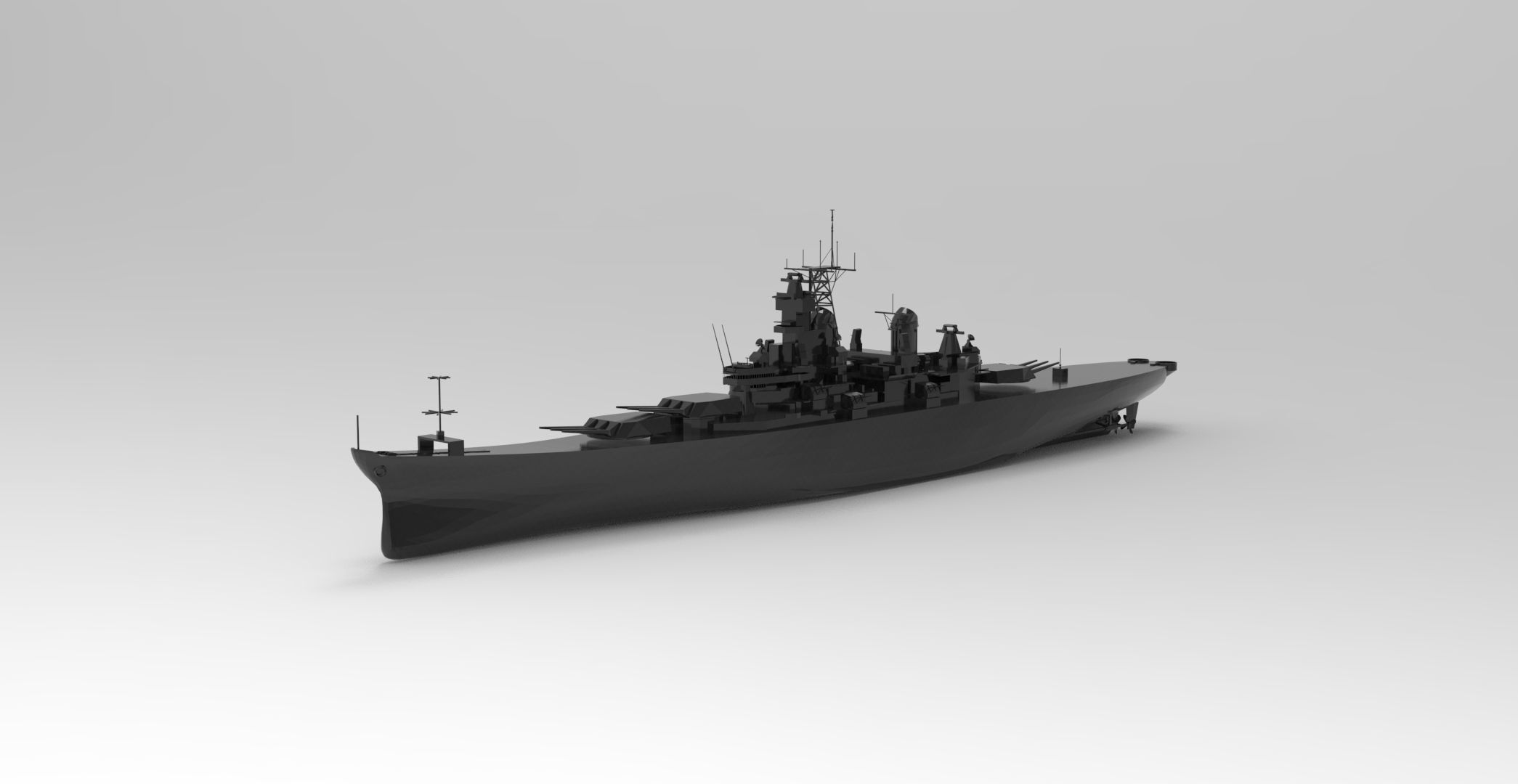 Battleship 3D model_1