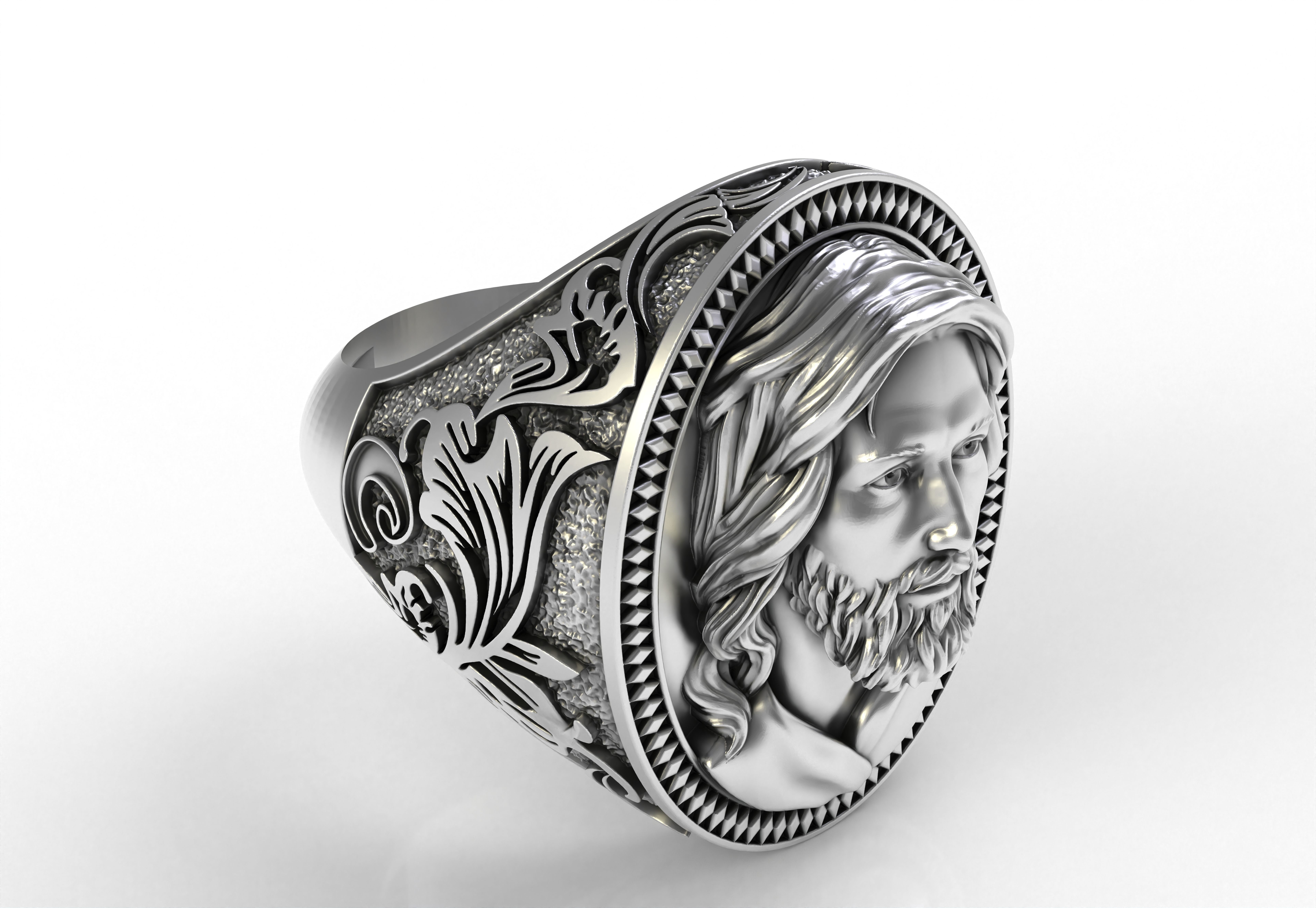 JESUS RING 3D print model_9