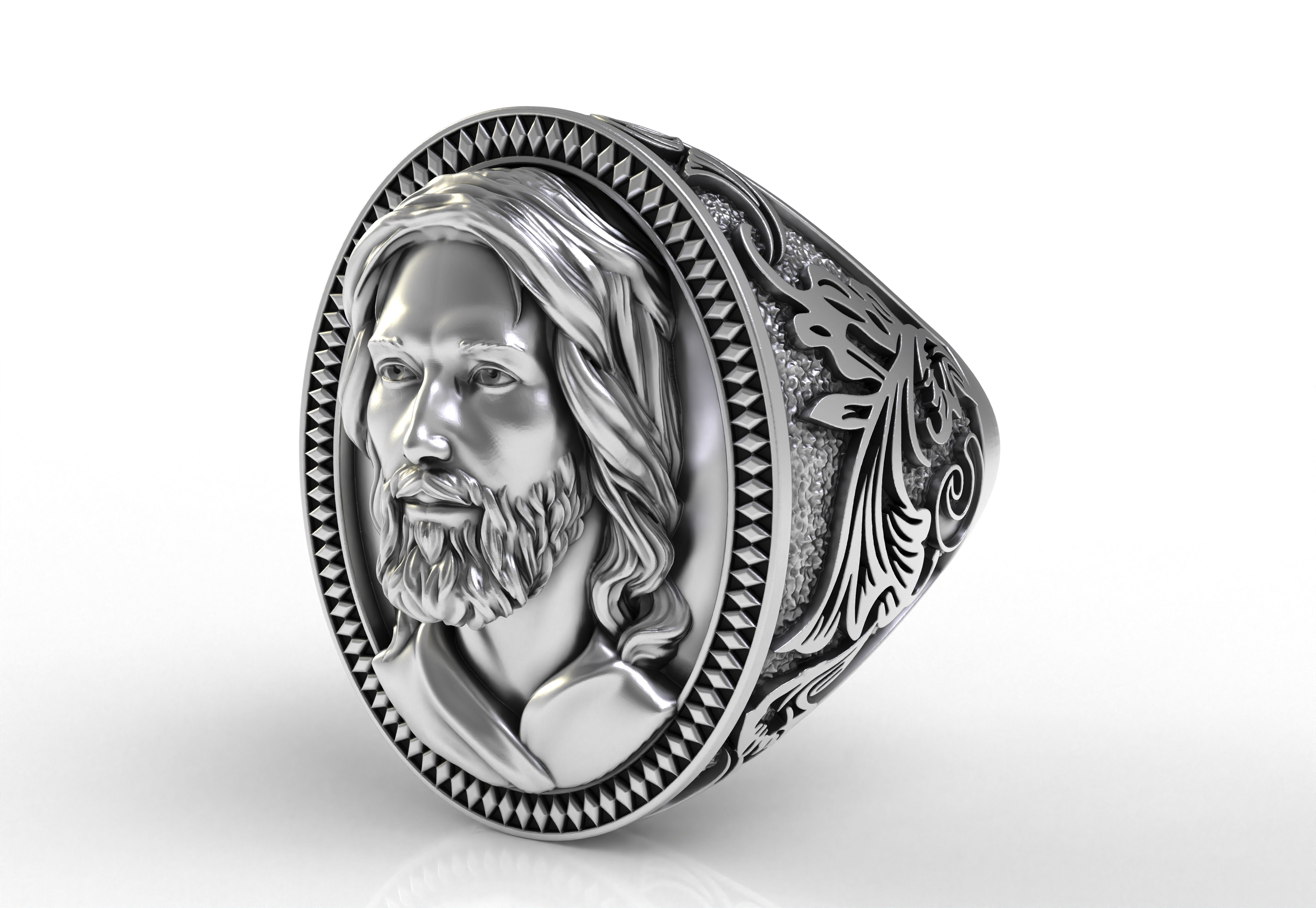 JESUS RING 3D print model_7