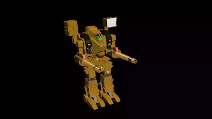 Destroid Tomahawk MBR-04 MK IV Low-poly 3D model