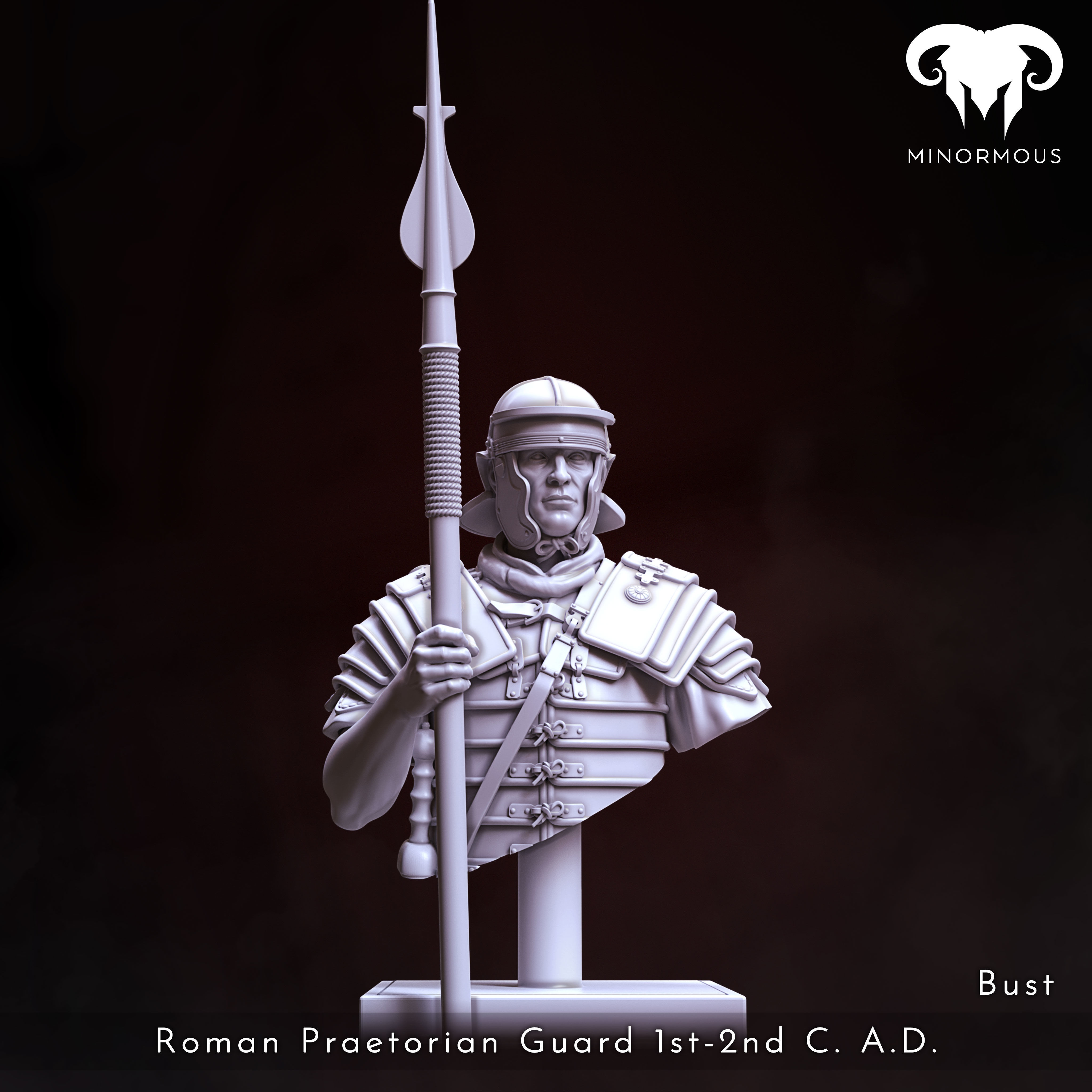 Bundle - Roman Praetorian Guard 1st - 2nd C AD on duty 3D print model_4