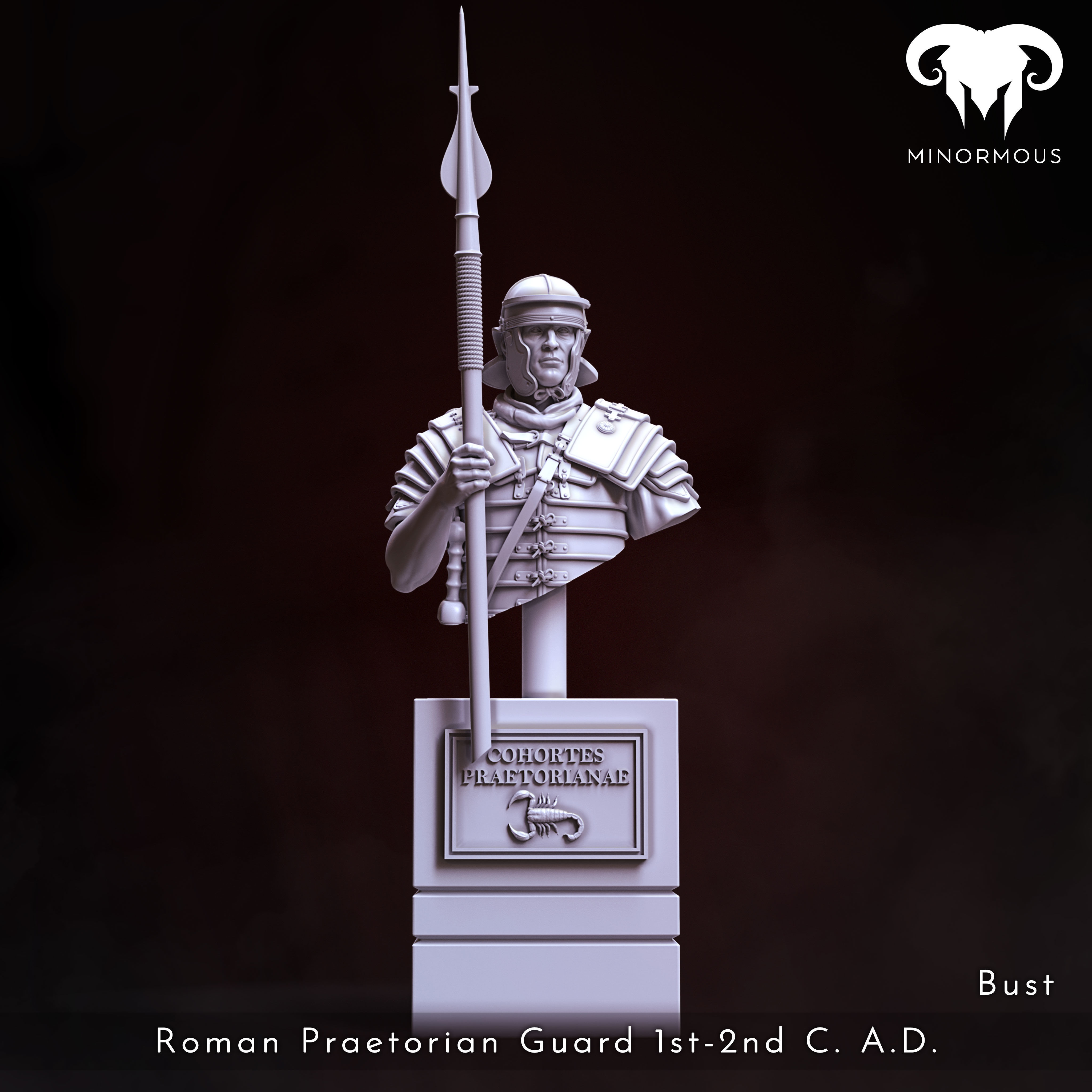 Bundle - Roman Praetorian Guard 1st - 2nd C AD on duty 3D print model_3