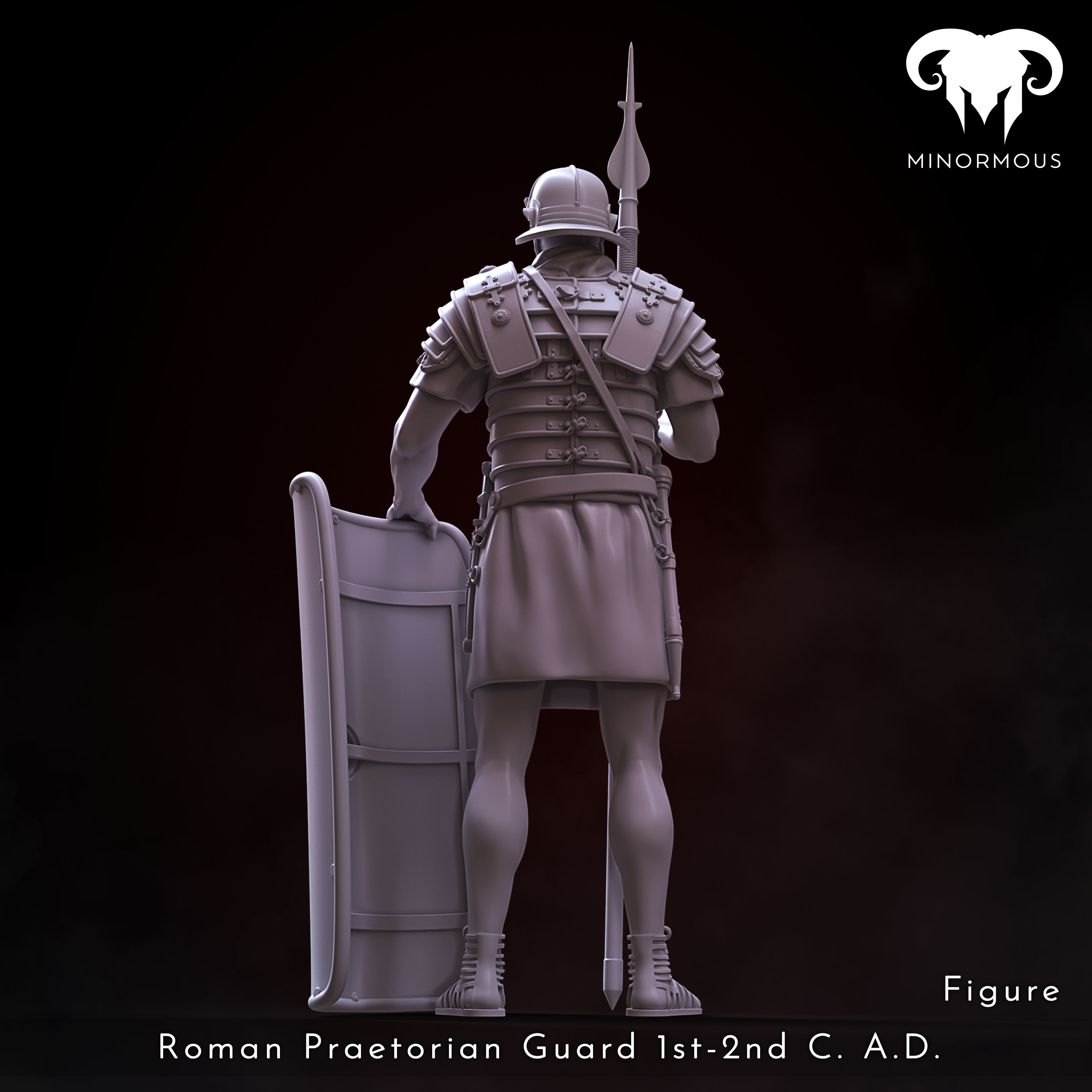 Bundle - Roman Praetorian Guard 1st - 2nd C AD on duty 3D print model_6