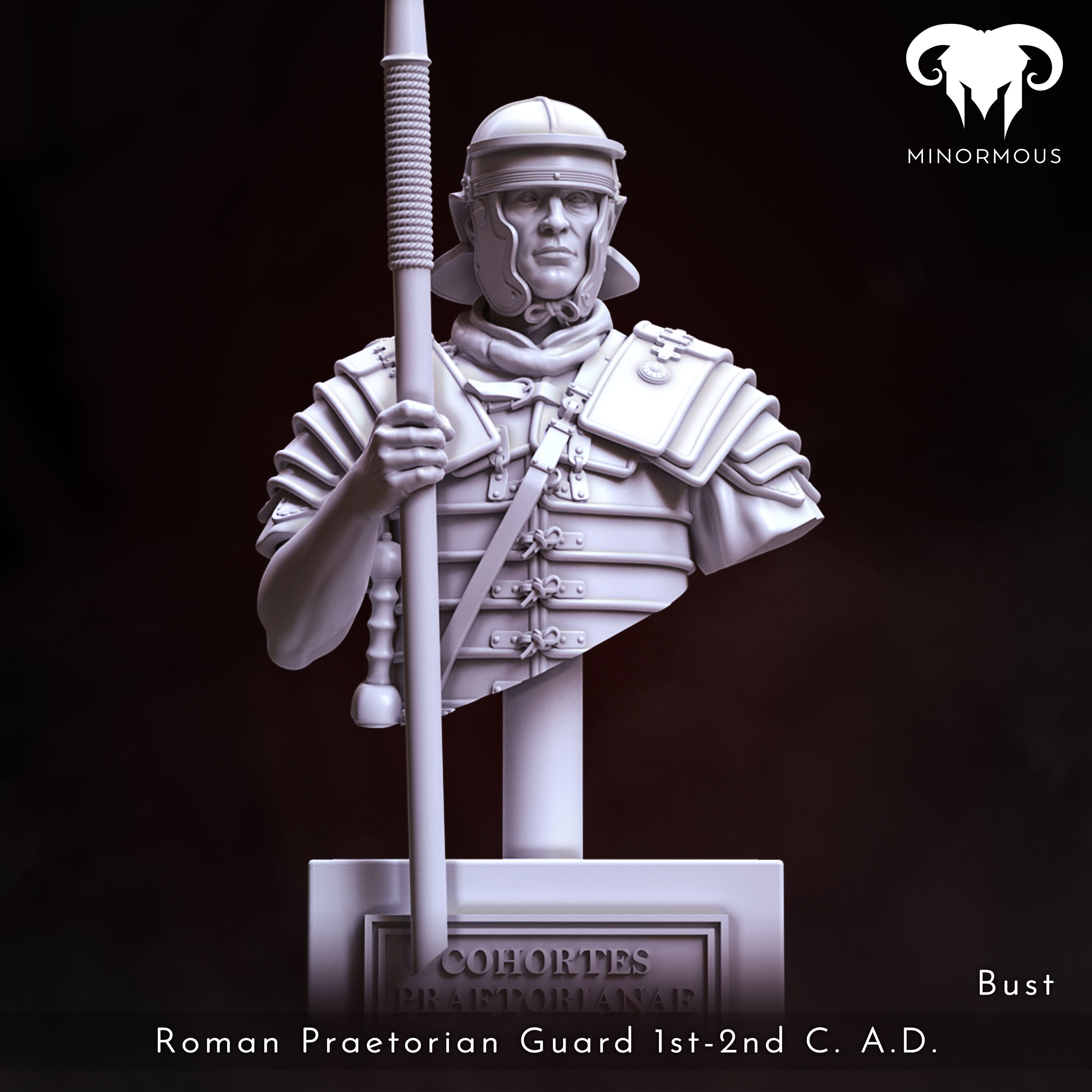 Bundle - Roman Praetorian Guard 1st - 2nd C AD on duty 3D print model_1