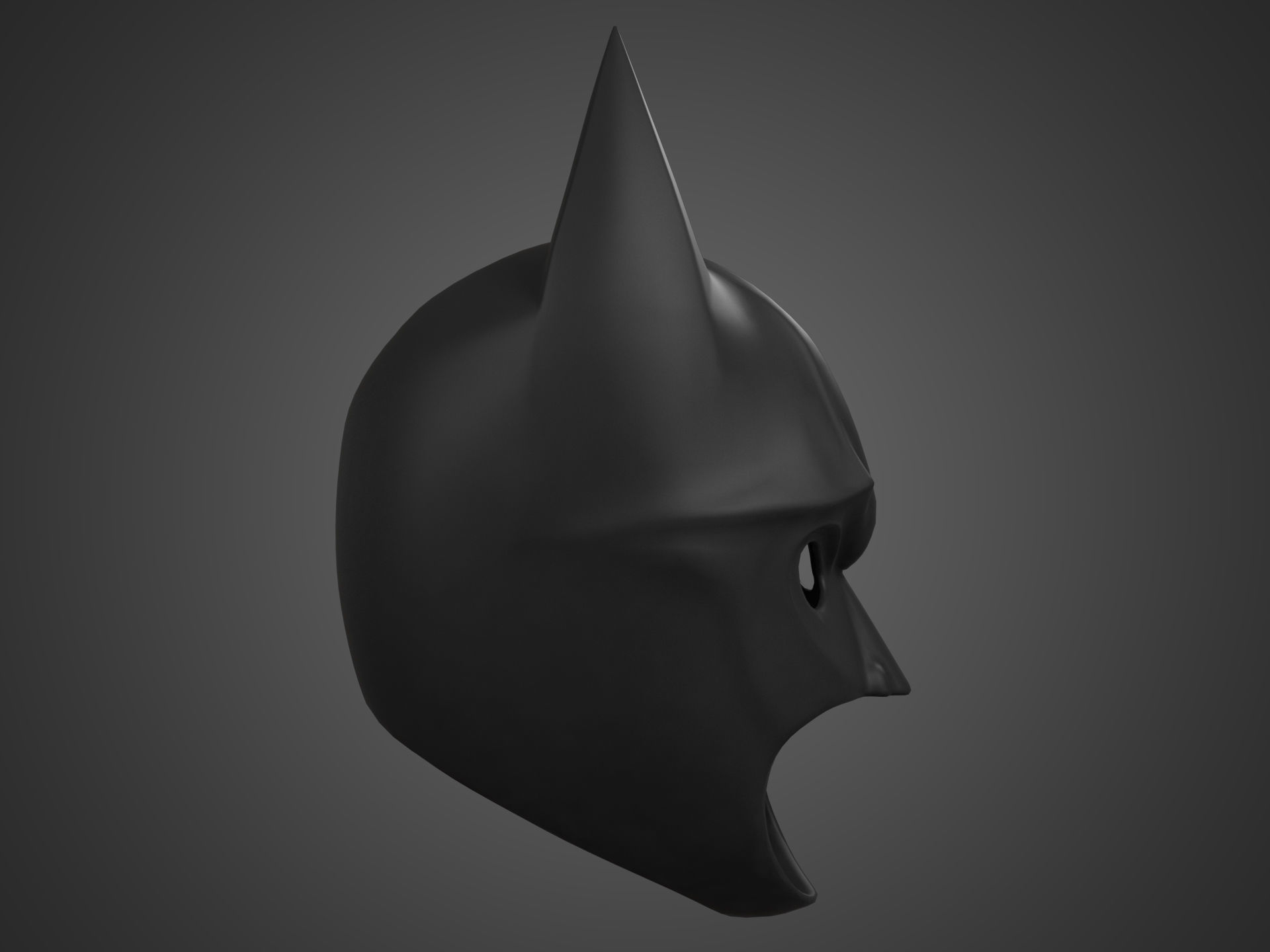 Batman mask high poly 3D model_2