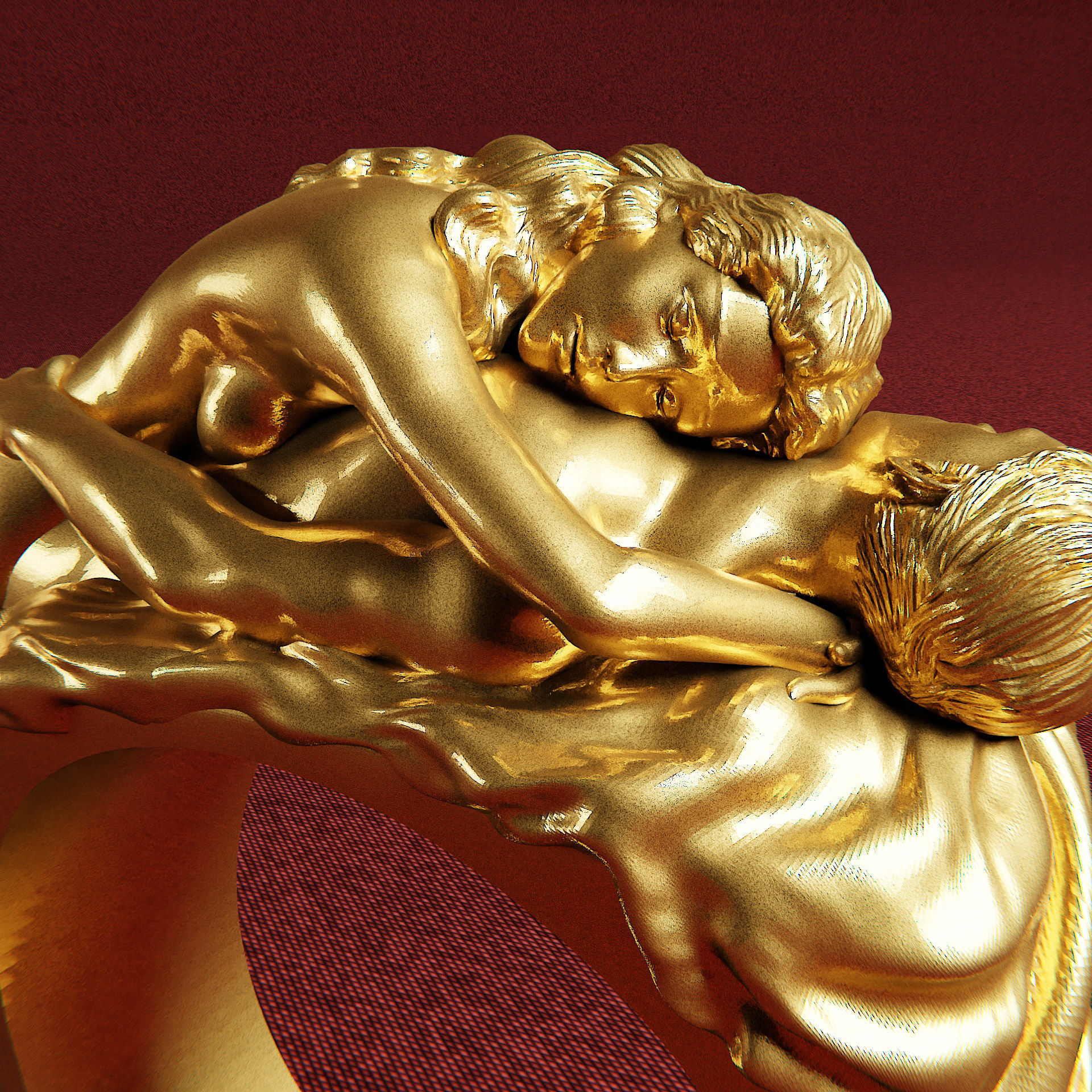 Sexual Ring - Erotic Ring- Lovers Ring 3D print model_11