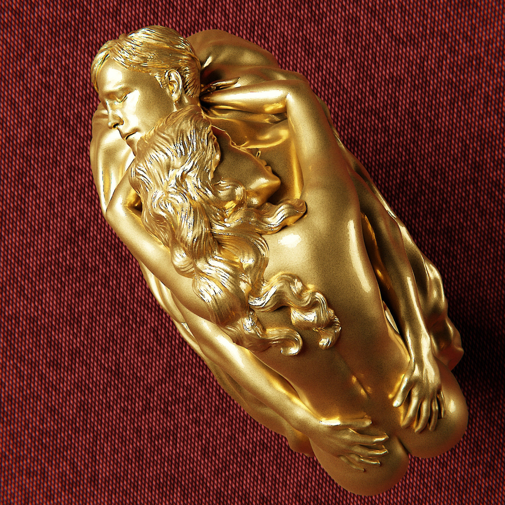 Sexual Ring - Erotic Ring- Lovers Ring 3D print model_12