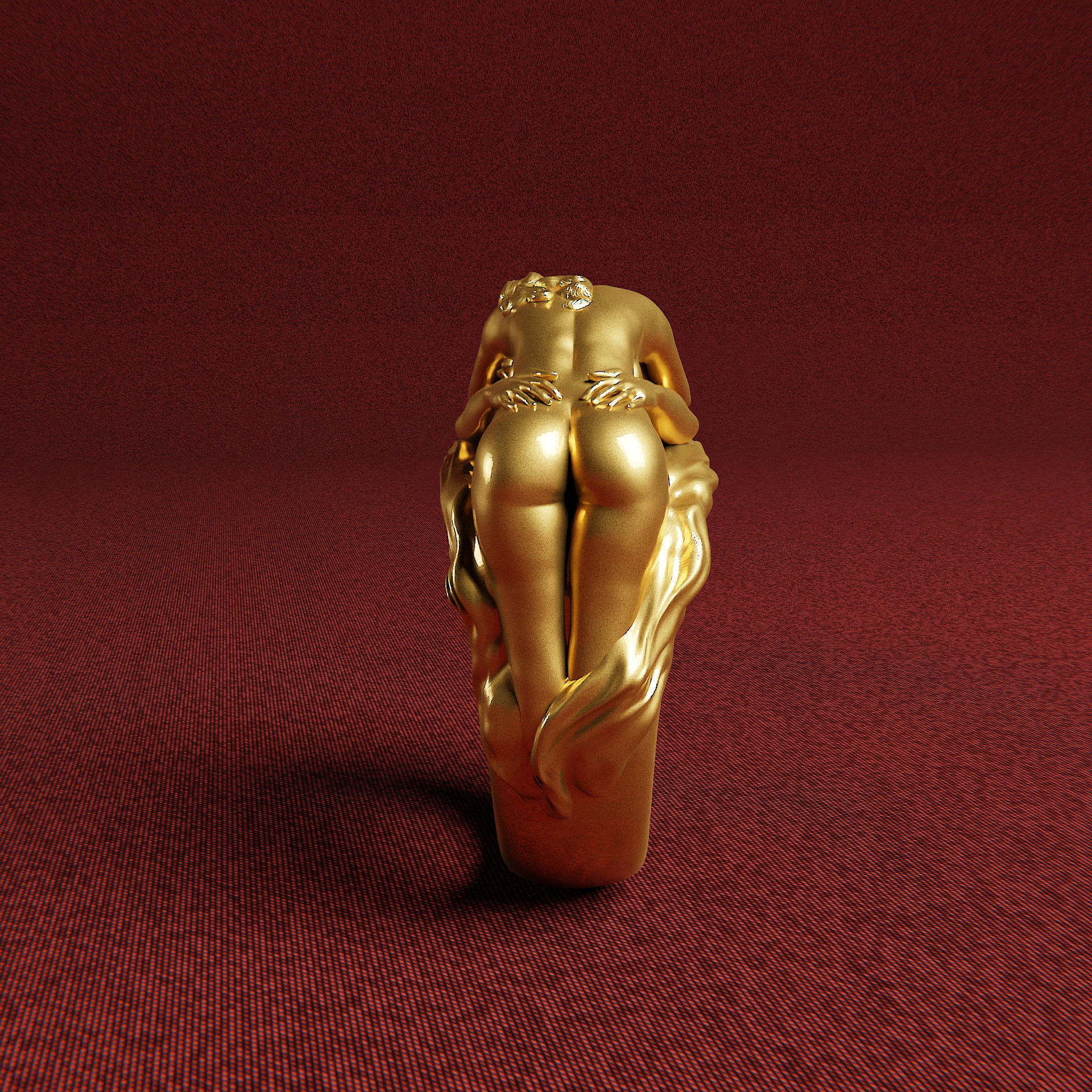 Sexual Ring - Erotic Ring- Lovers Ring 3D print model_2