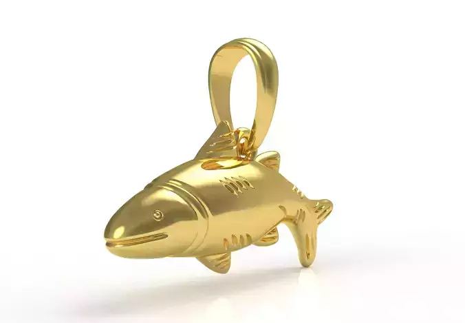 Fish Full 3d Pendant