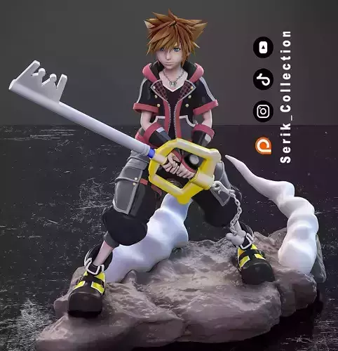 SORA - KINGDOM HEARTS 3D print model