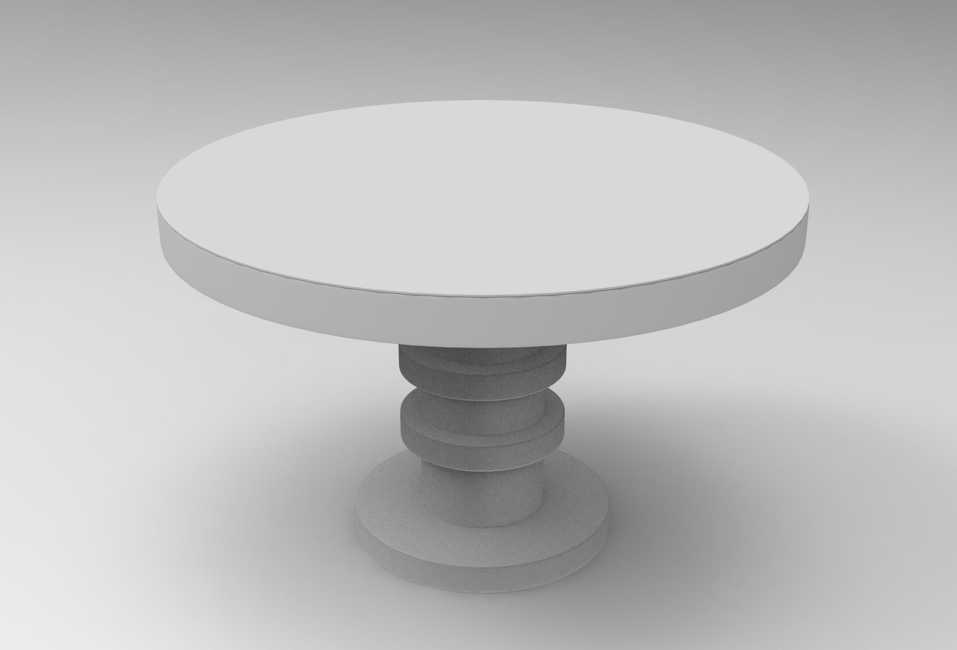 Shino Dining Table Low-poly 3D model_8