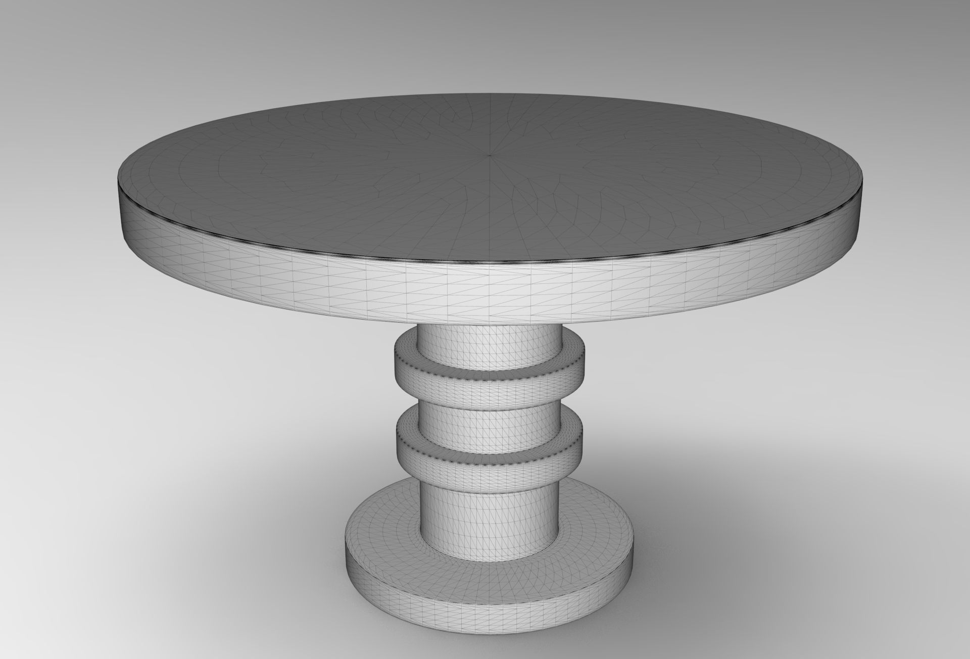 Shino Dining Table Low-poly 3D model_5