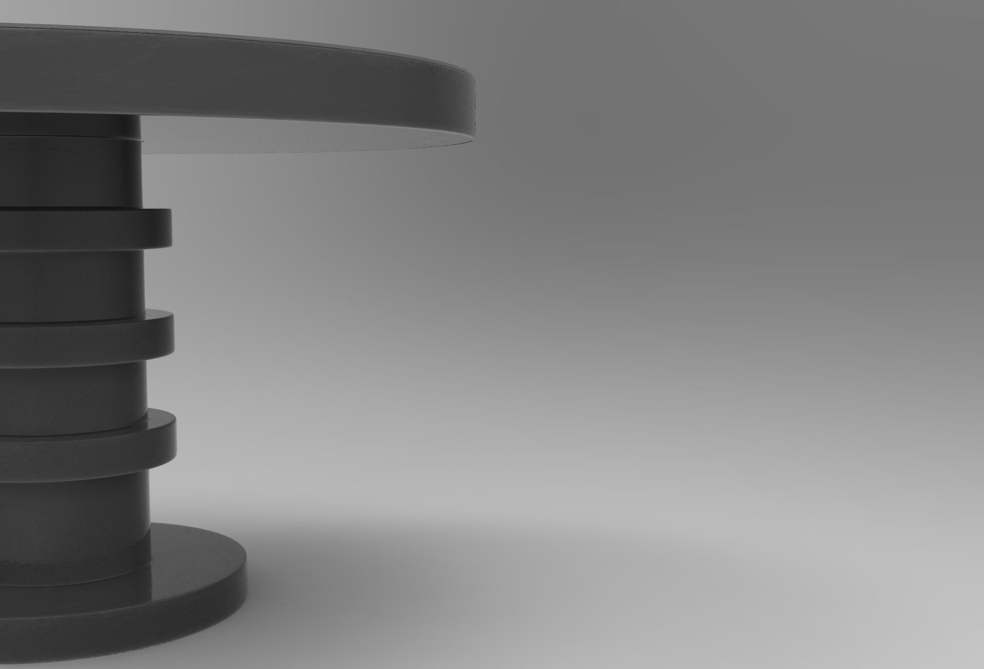 Shino Dining Table Low-poly 3D model_3