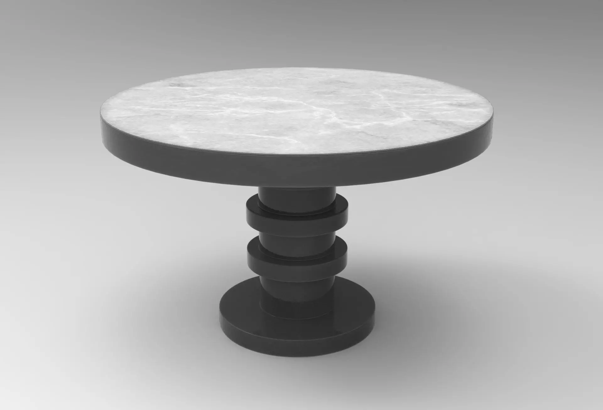 Shino Dining Table Low-poly 3D model_0