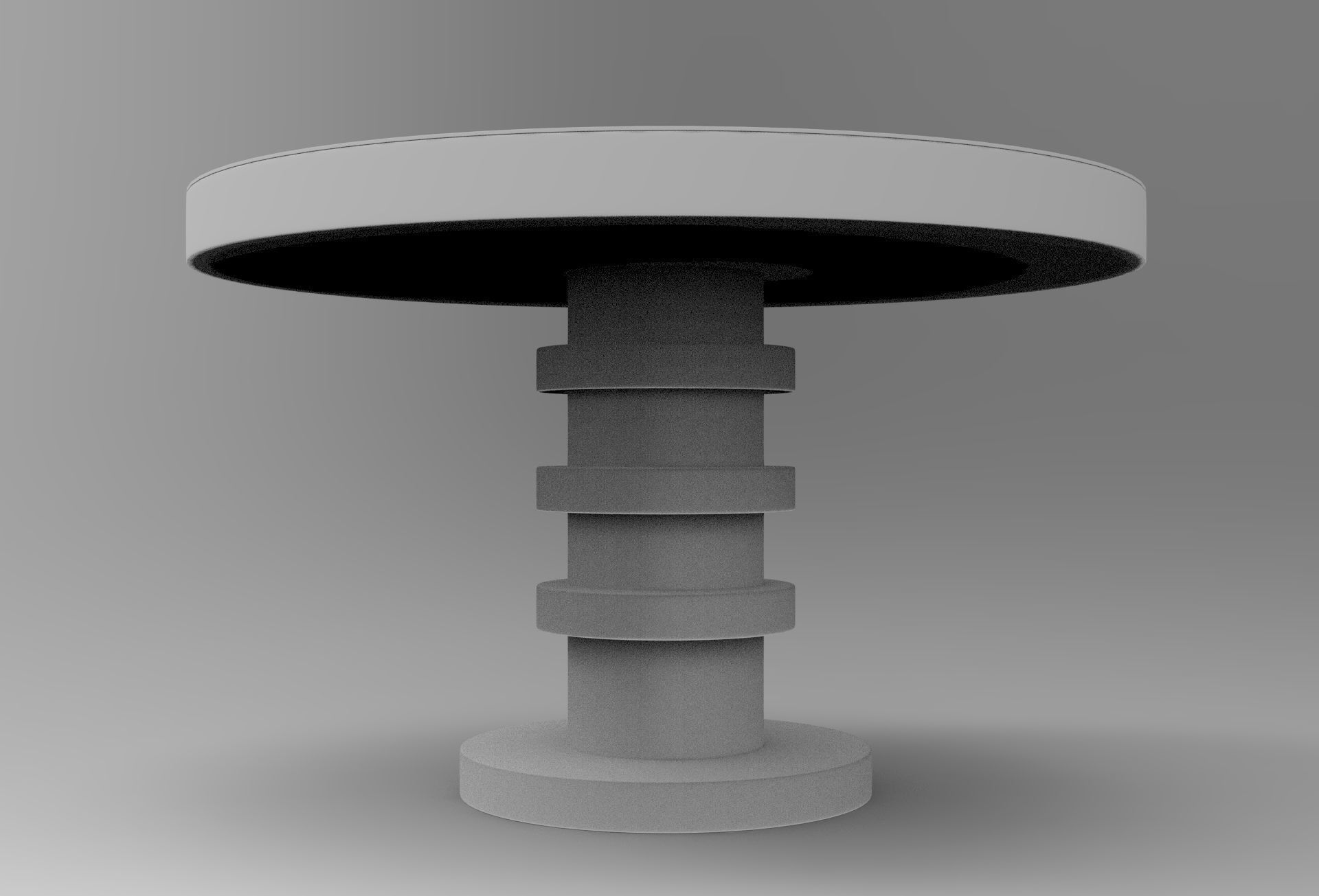 Shino Dining Table Low-poly 3D model_7