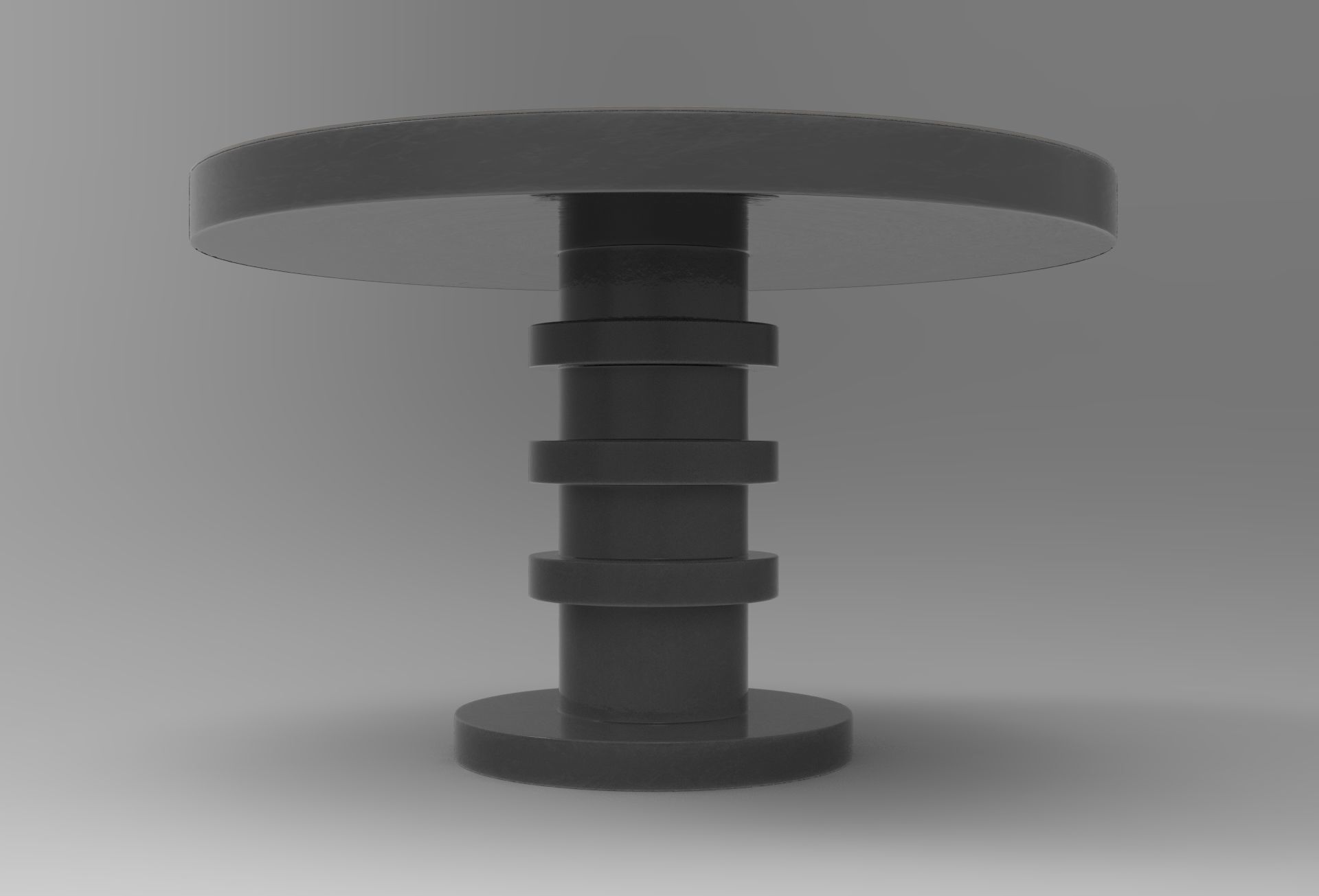 Shino Dining Table Low-poly 3D model_1