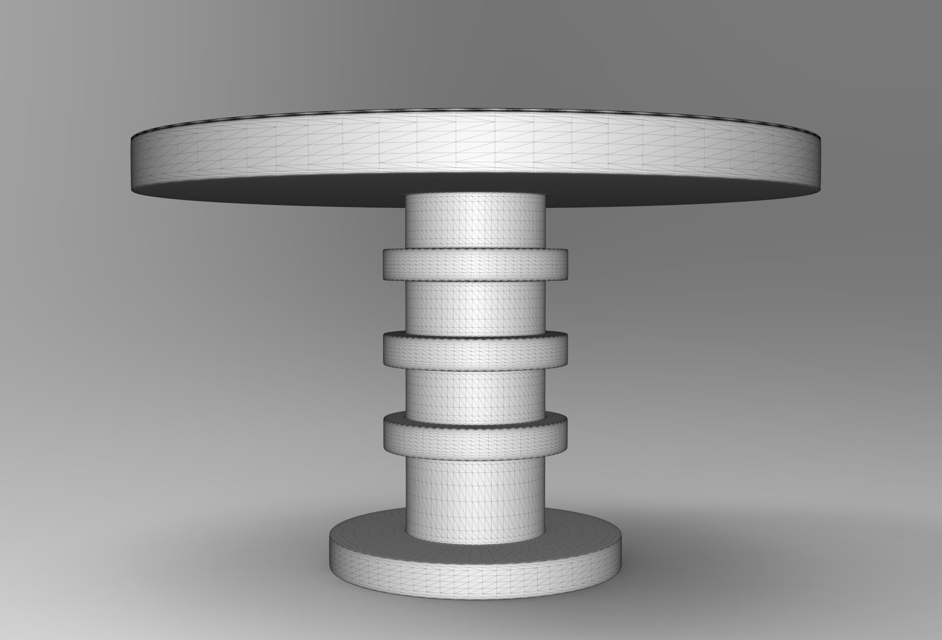 Shino Dining Table Low-poly 3D model_6