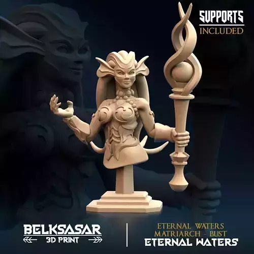 Eternal Waters Matriarch Bust 3D print model